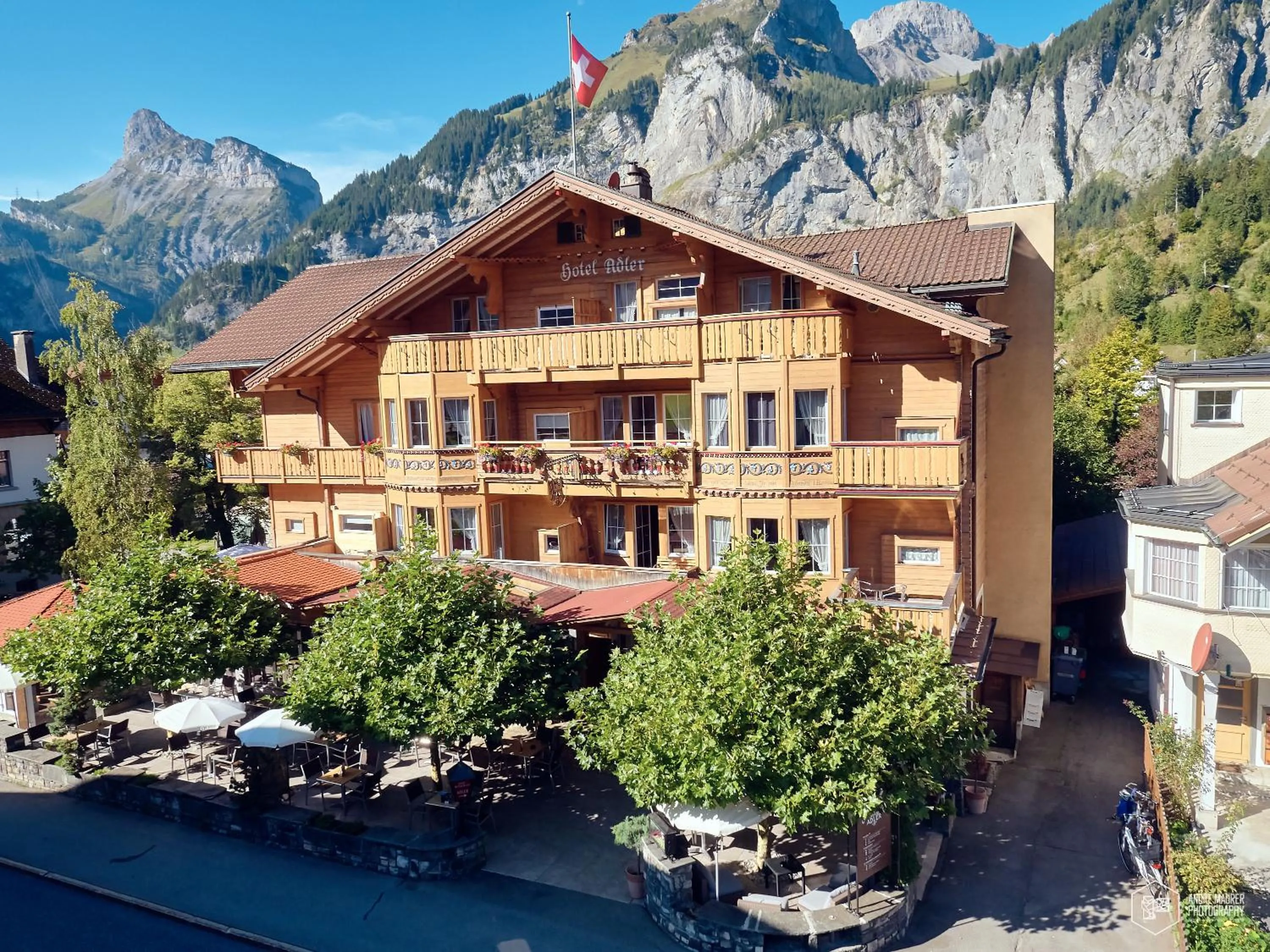 Bird's eye view in Chalet Hotel Adler