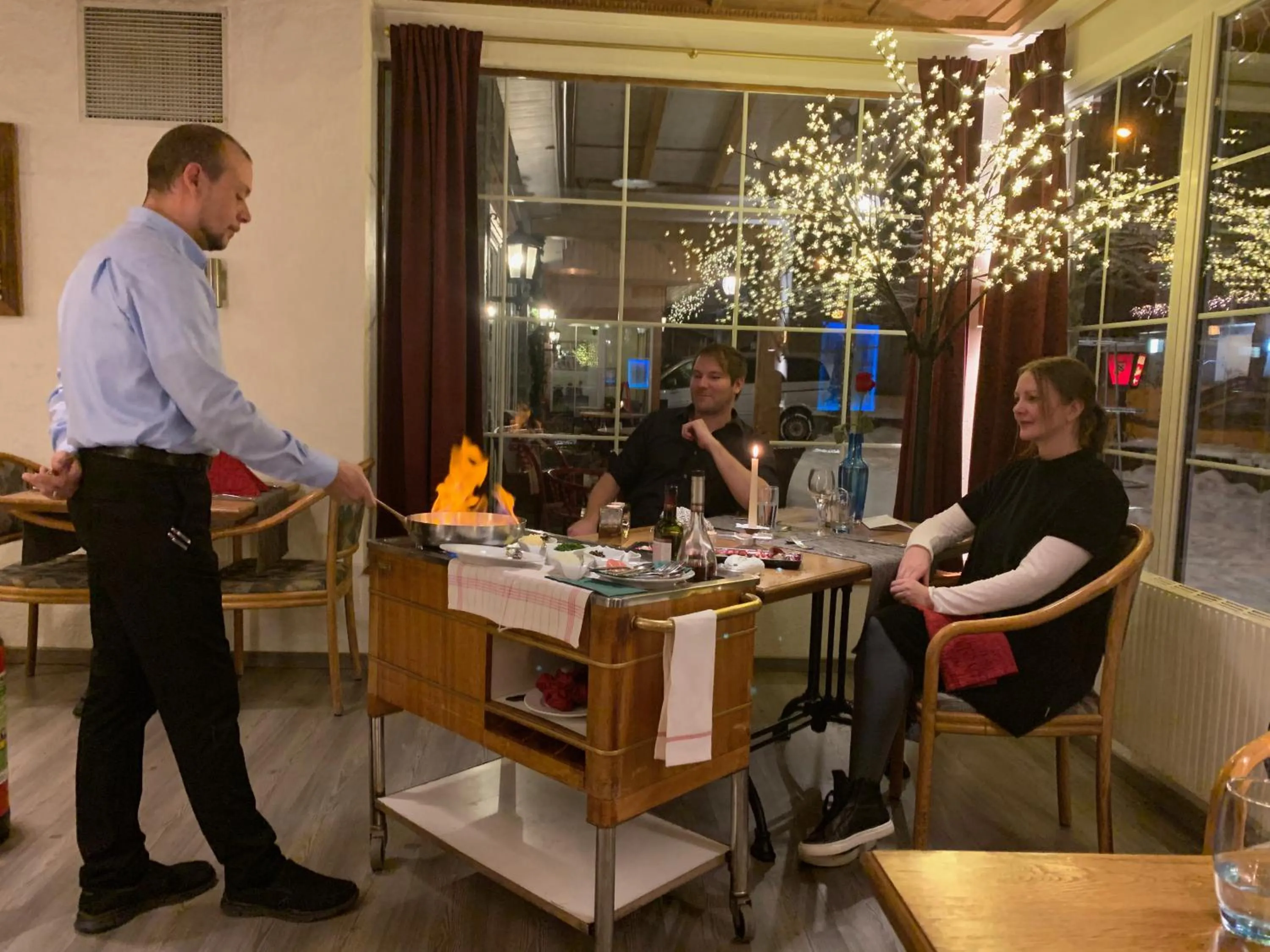 Dinner in Chalet Hotel Adler