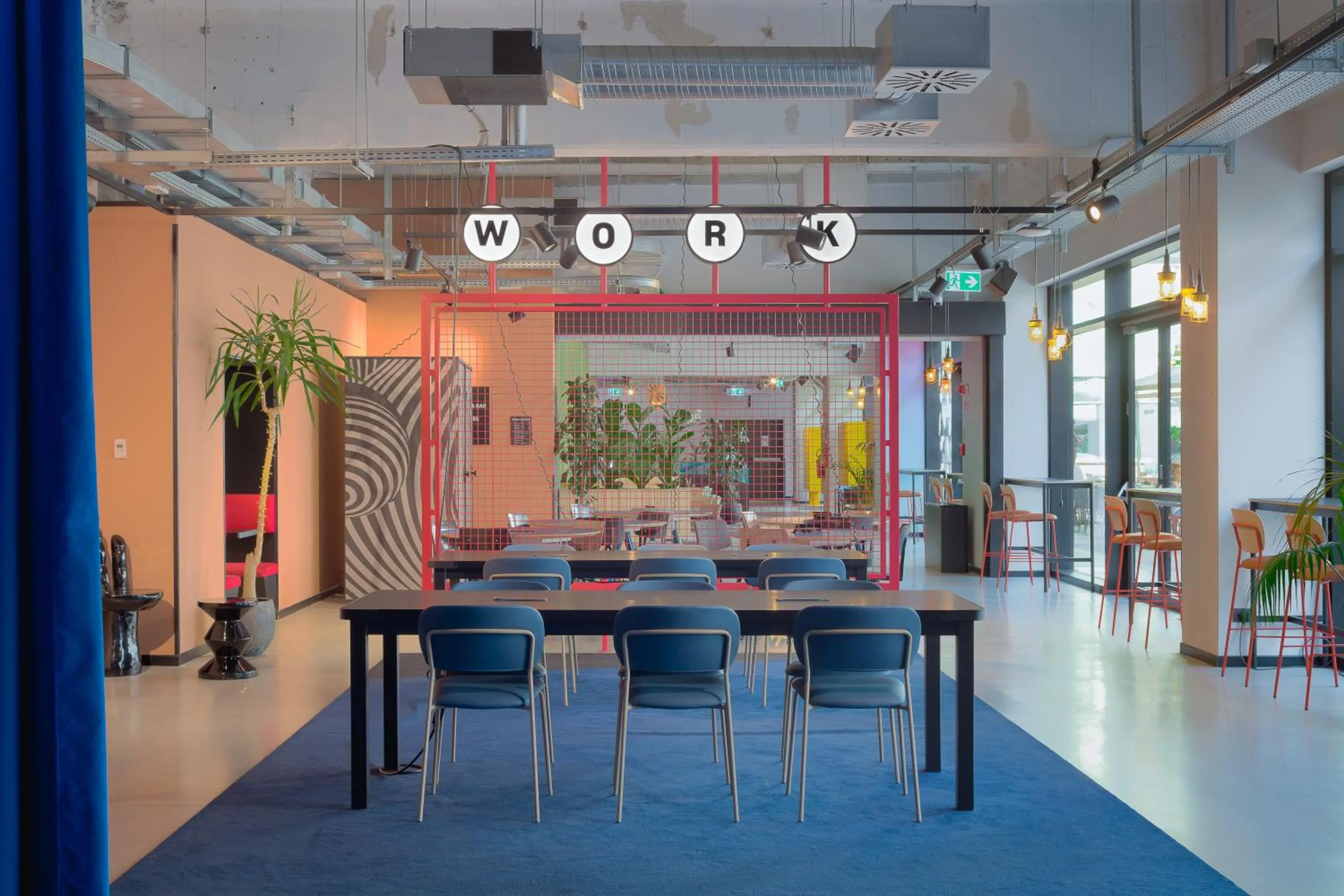Seating area in The Social Hub Bologna