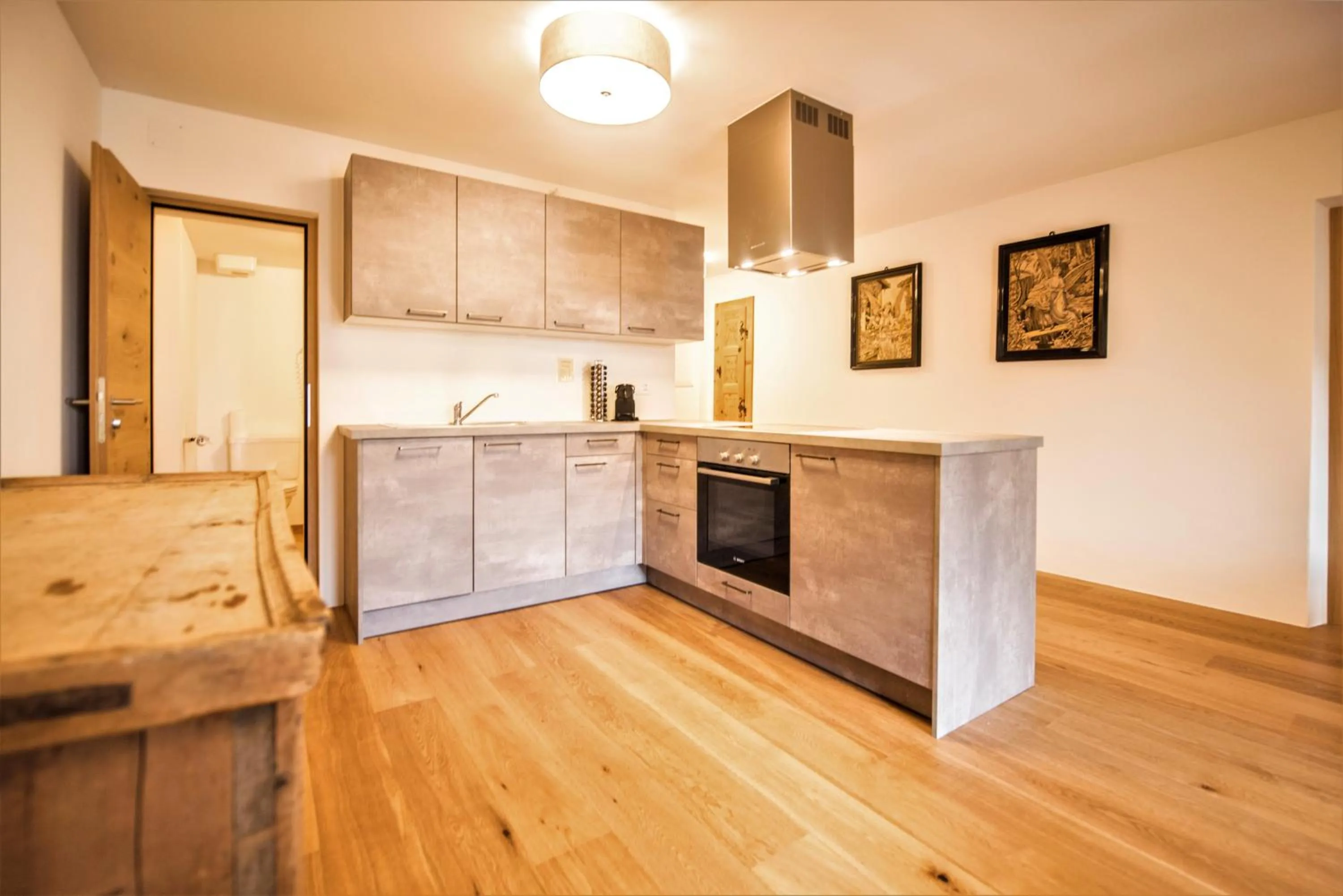 Kitchen or kitchenette in Hotel Münsterhof