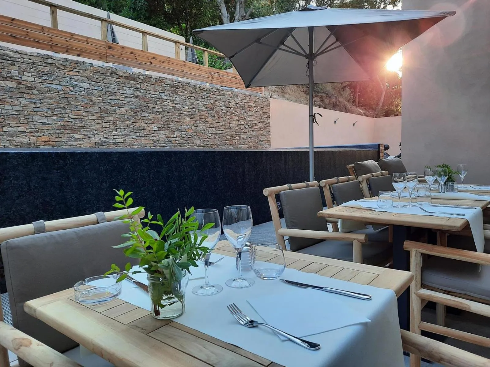 Pool view in Hôtel Casa Mea