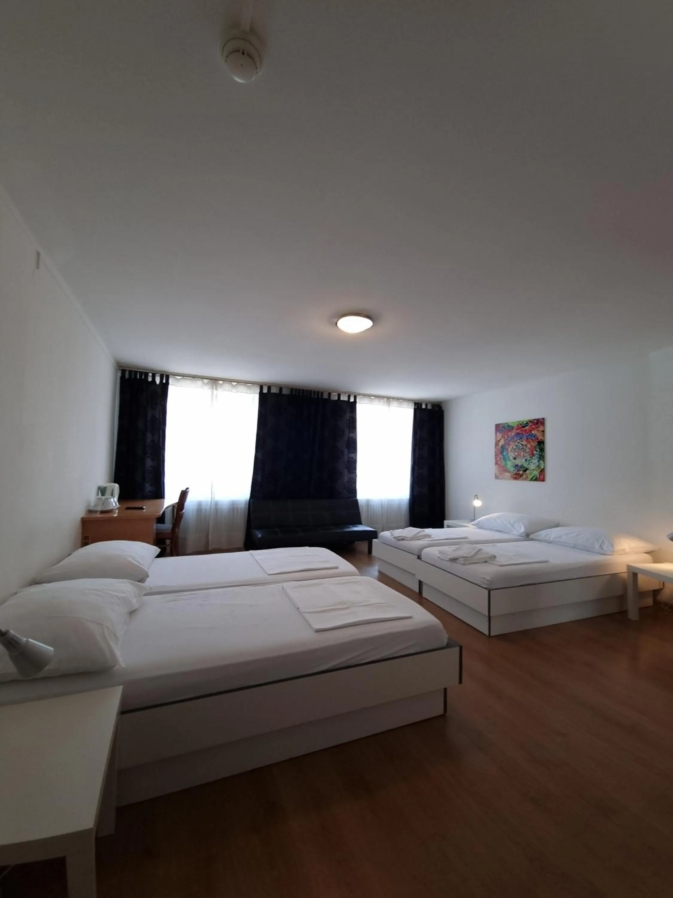 Bed in Spalenbrunnen Hotel & Restaurant Basel City Center