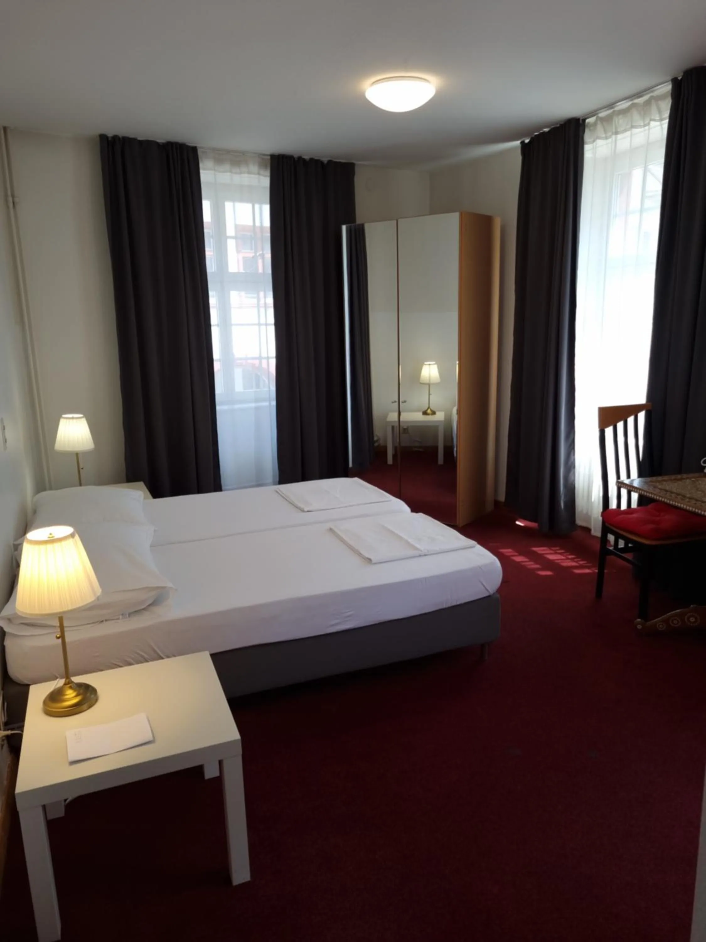 Bed in Spalenbrunnen Hotel & Restaurant Basel City Center