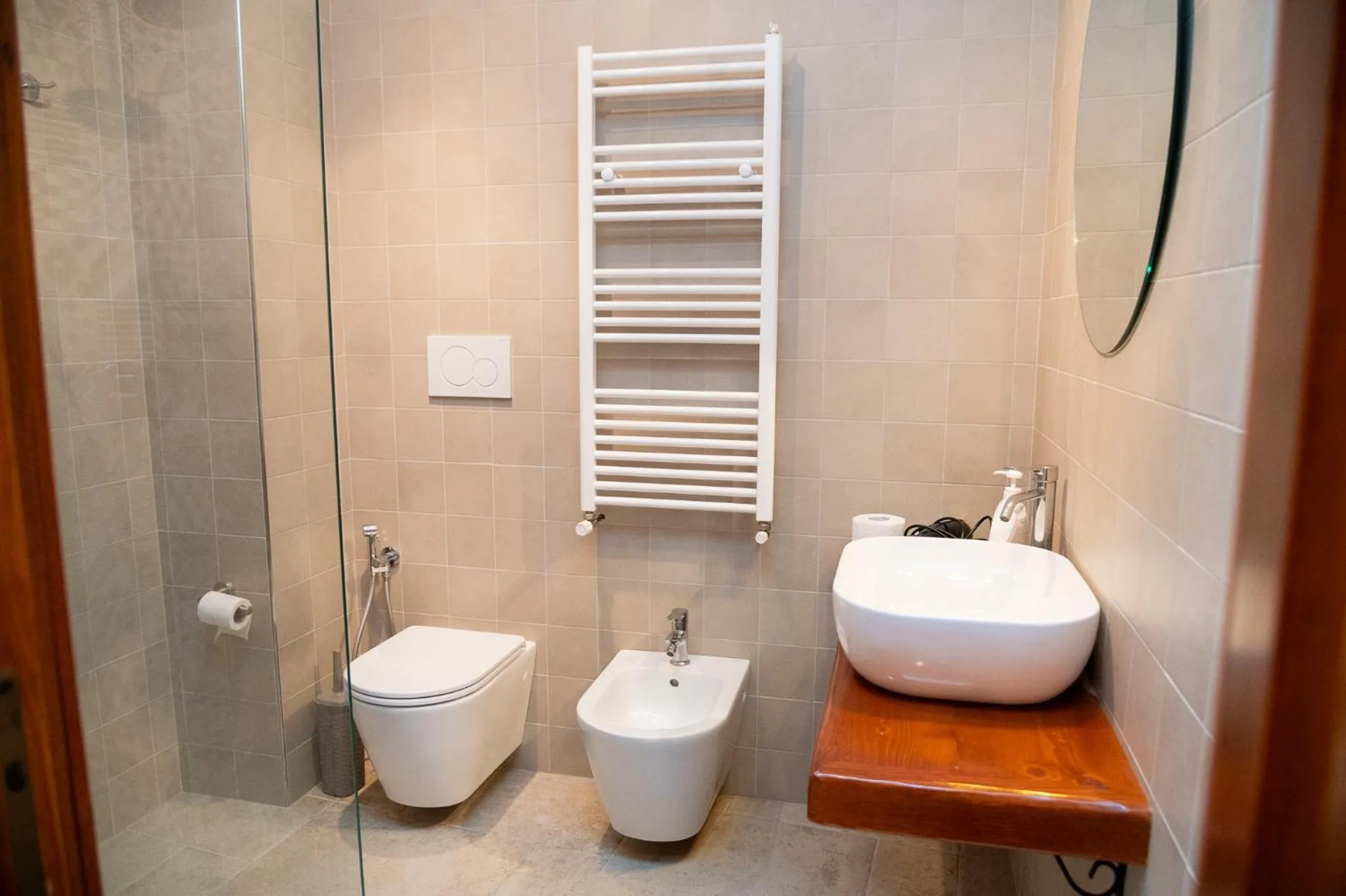 Shower in B&B Pietra Rosa