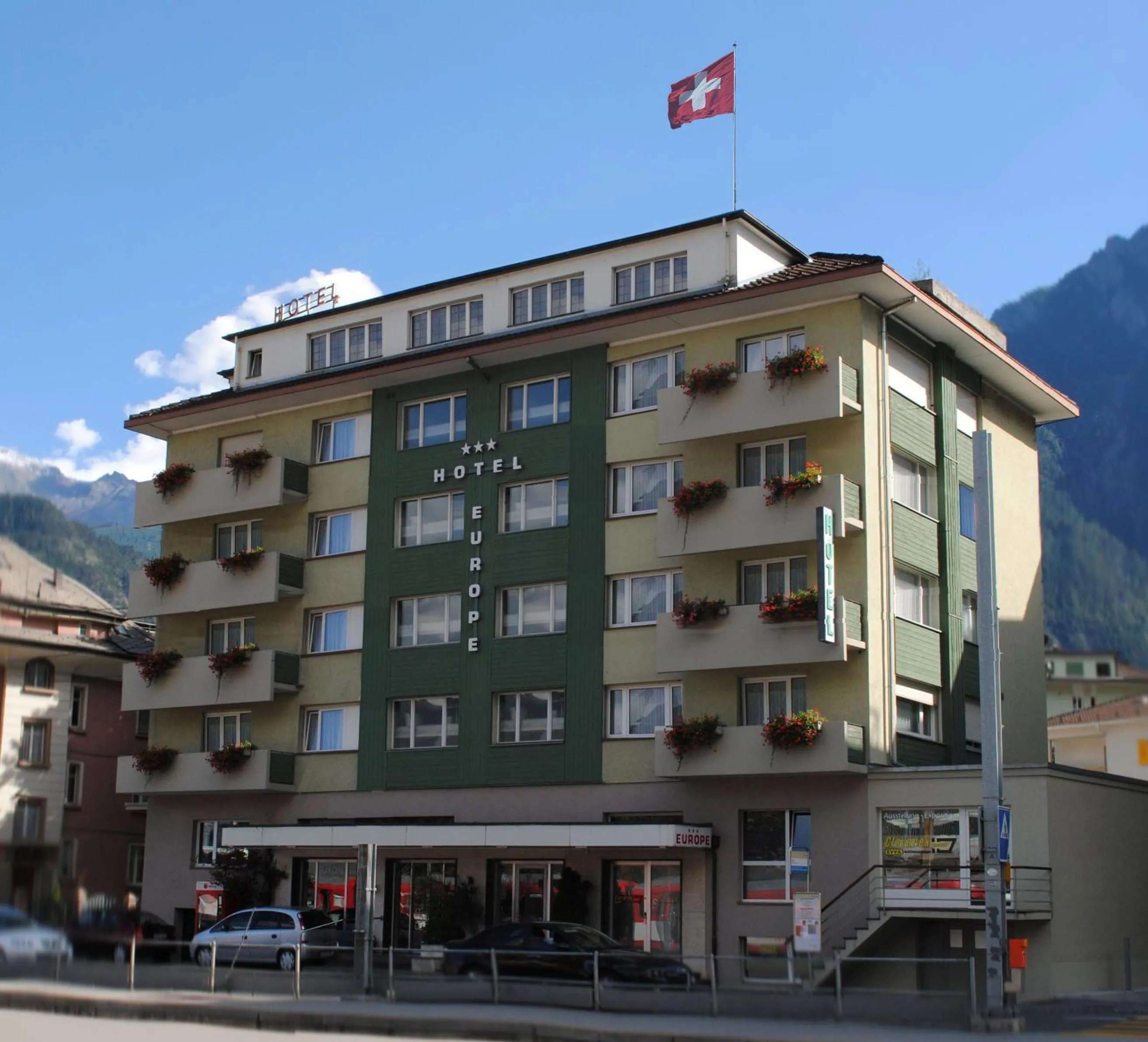 Property building in Hotel Europe Brig