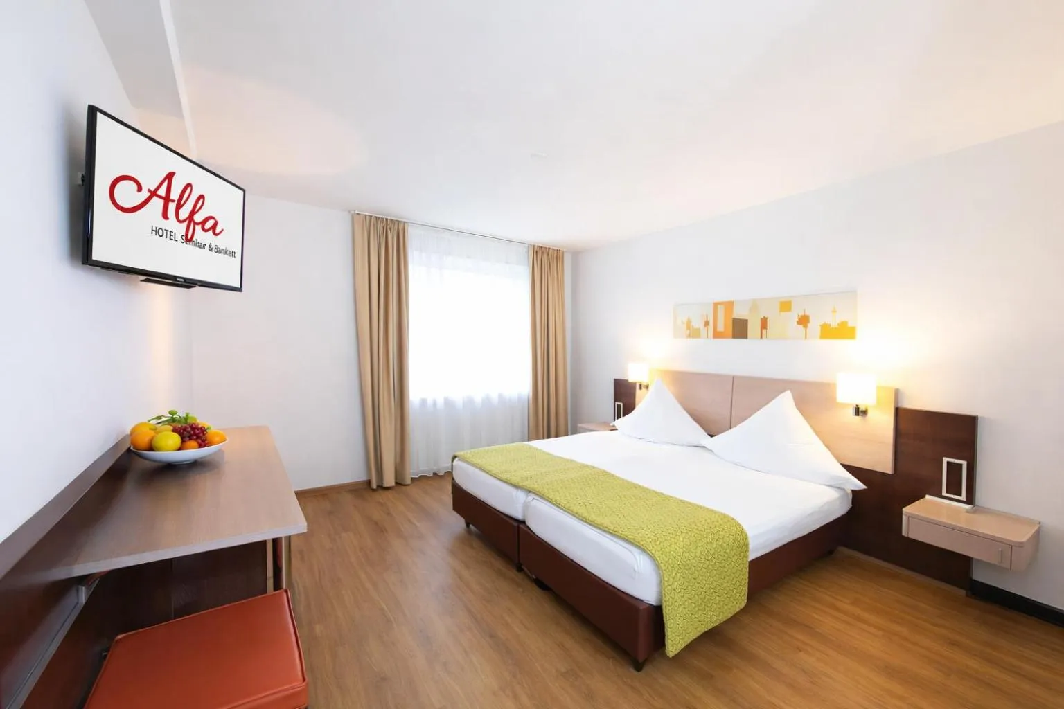 Bed in Hotel Alfa