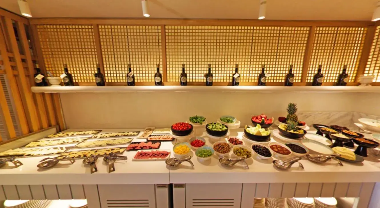 Buffet breakfast in Pilos Suites Buffet breakfast in Pilos Suites