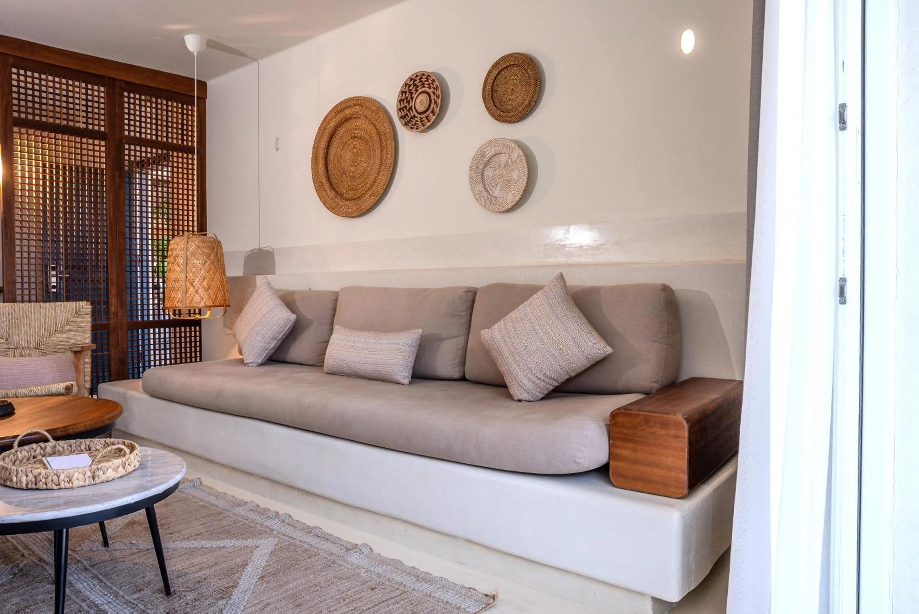 Living room in Pilos Suites