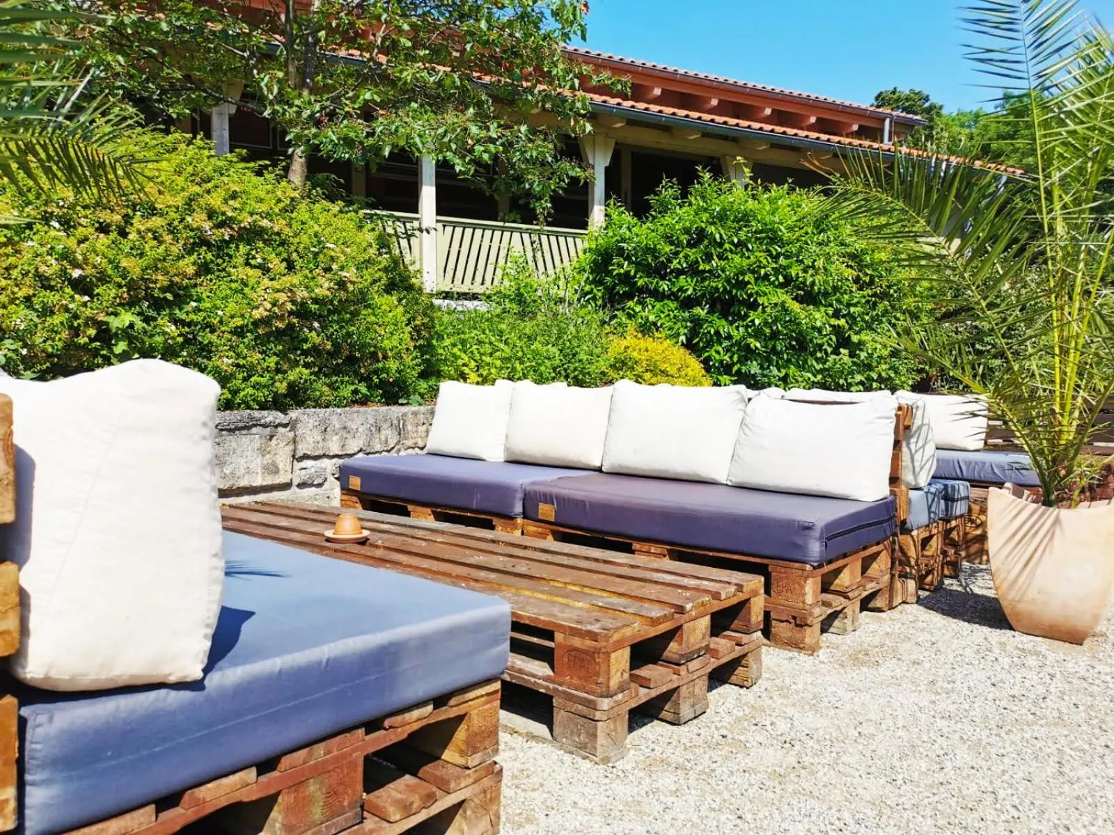 Patio in Forsthaus Thiemsburg im Nationalpark Hainich