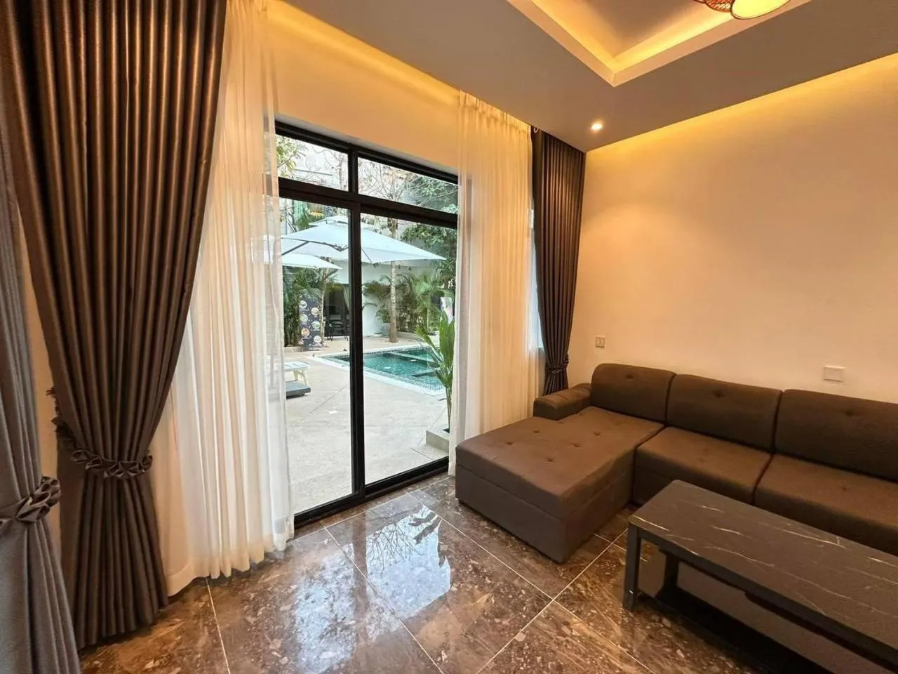 Living room in Raing Phnom Bungalow