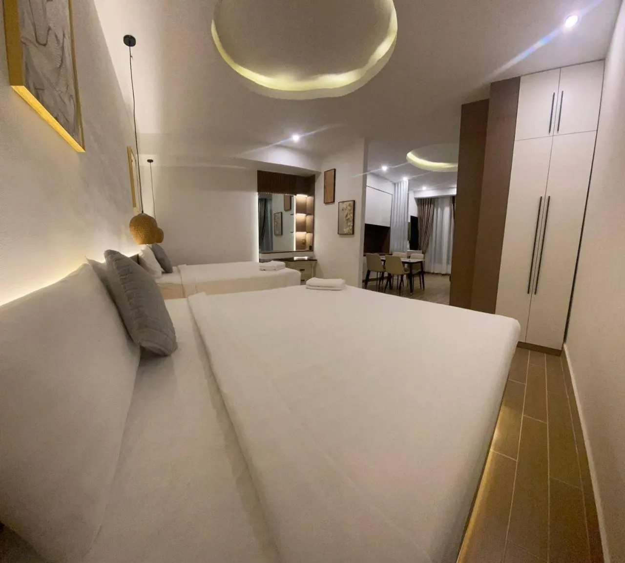 Bed in Raing Phnom Bungalow