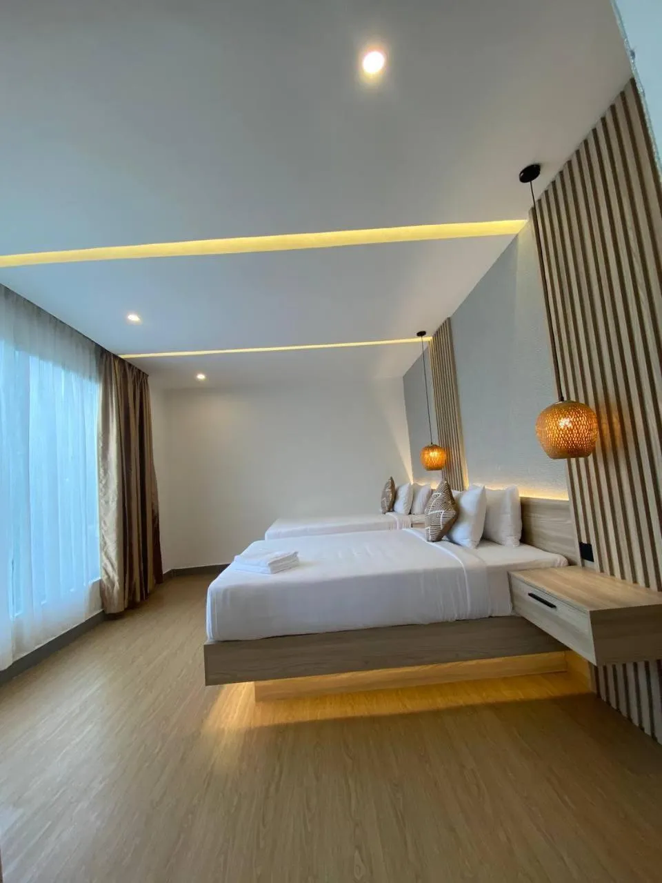 Bed in Raing Phnom Bungalow