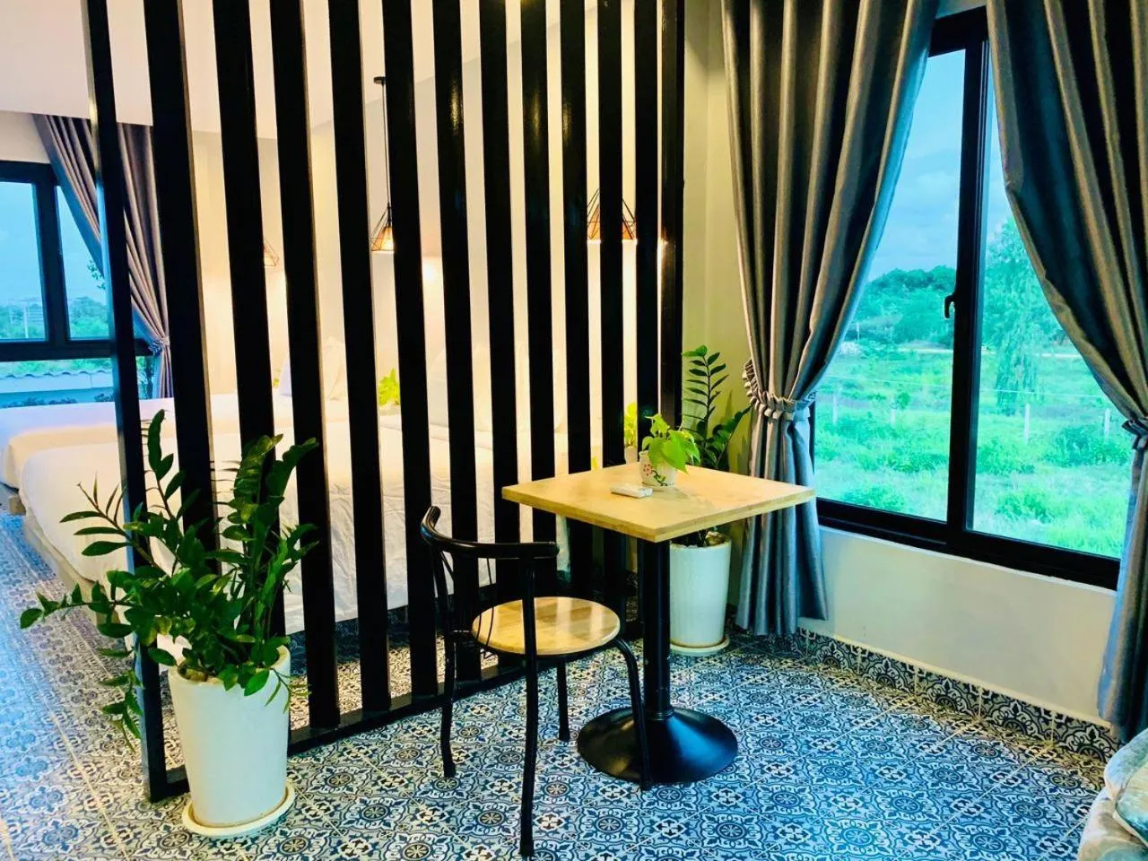 Seating area in Raing Phnom Bungalow