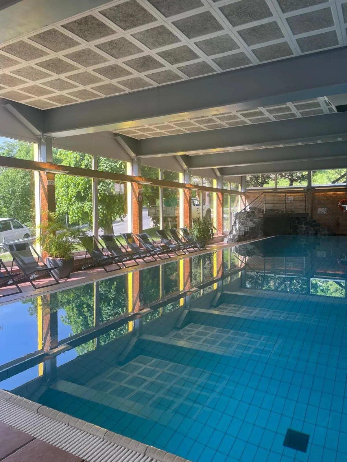 Pool view in Hotel Central Résidence