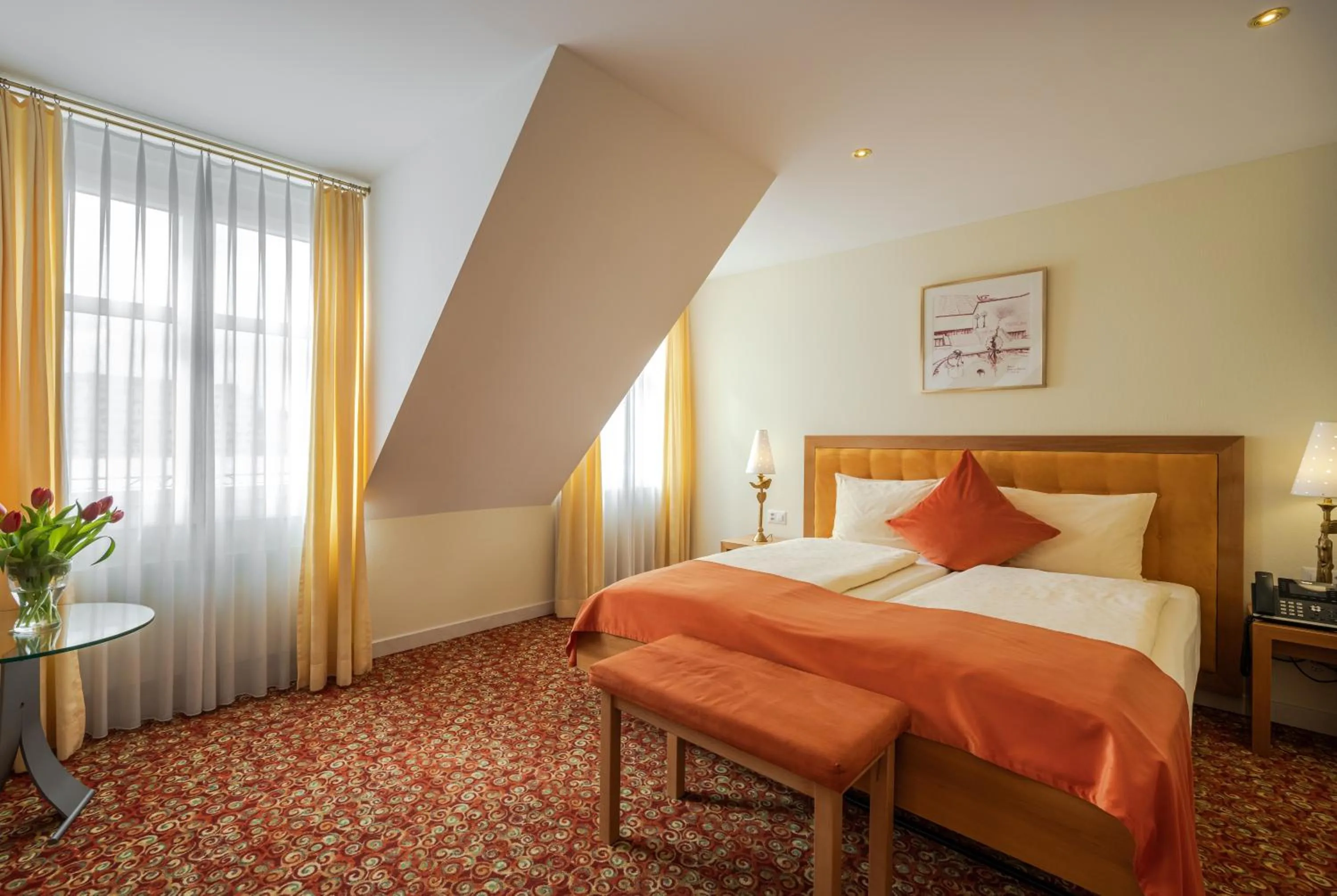 Photo of the whole room, Bed in GAIA Hotel Basel - the sustainable 4 star hotel
