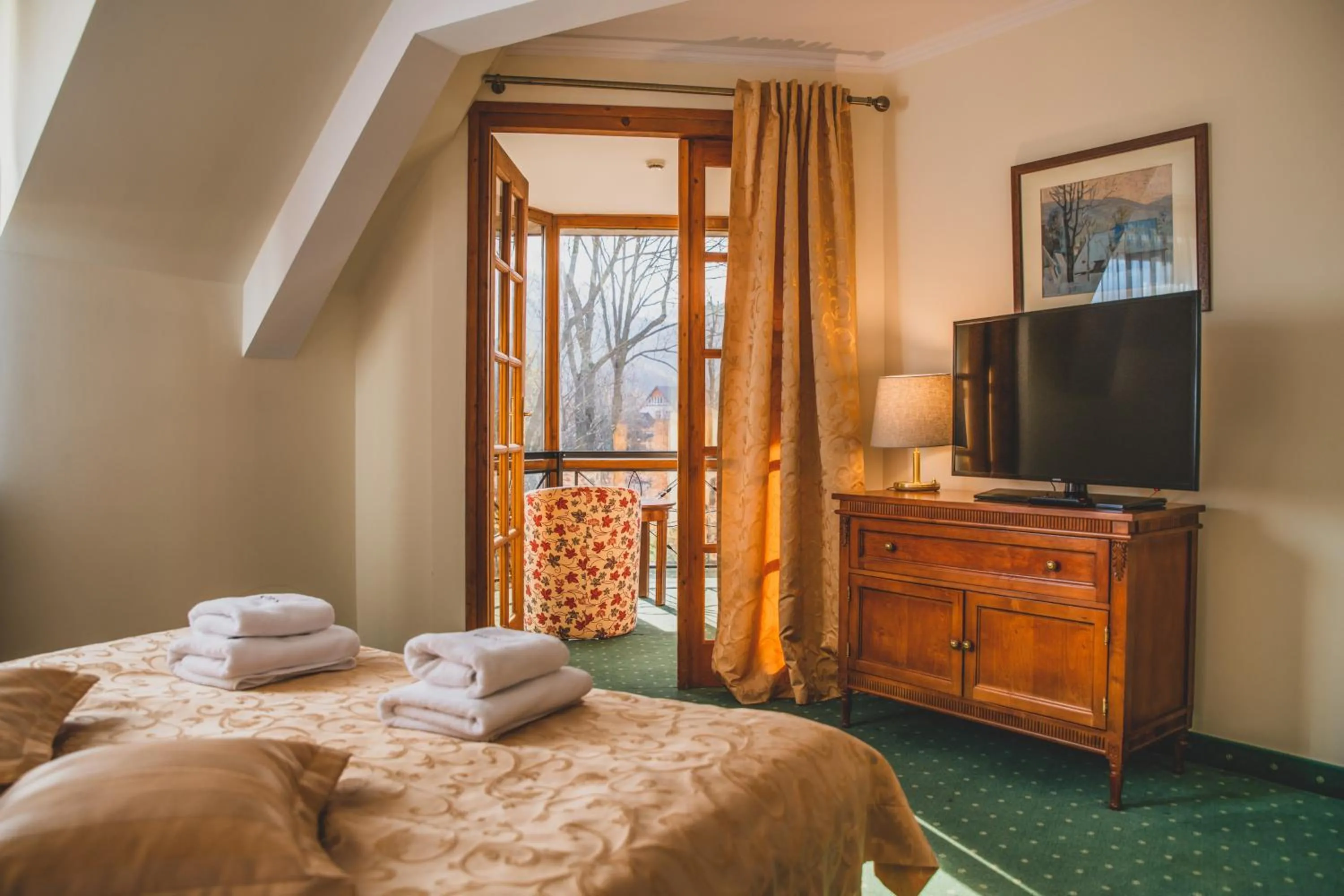 Photo of the whole room, Bed in Krupówki 40