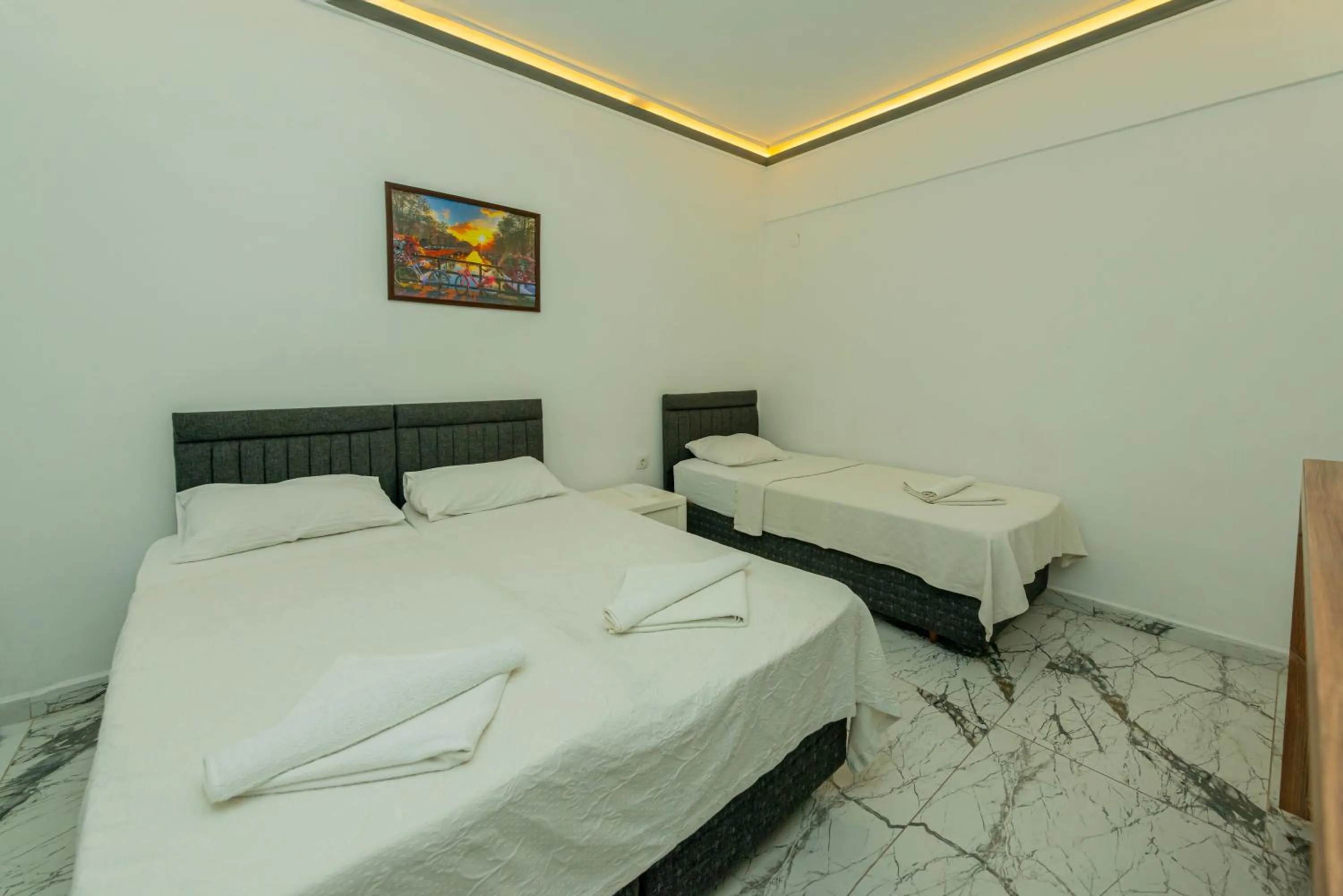 Bed in Aliş Hotel Fethiye