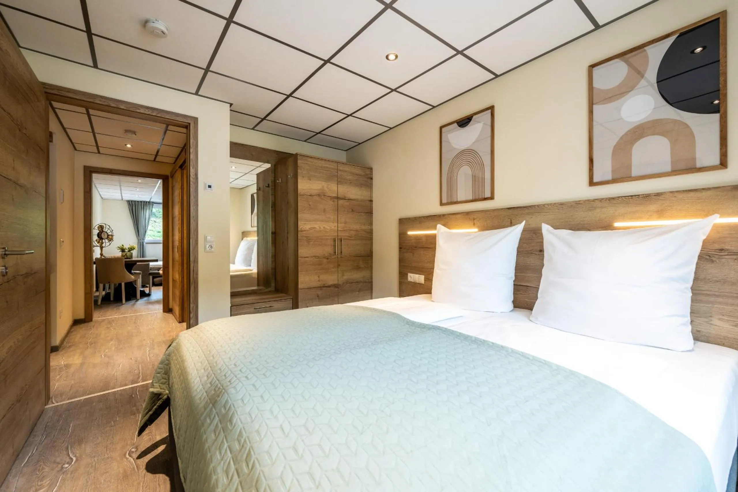 Bed in Apart Hotel Lang