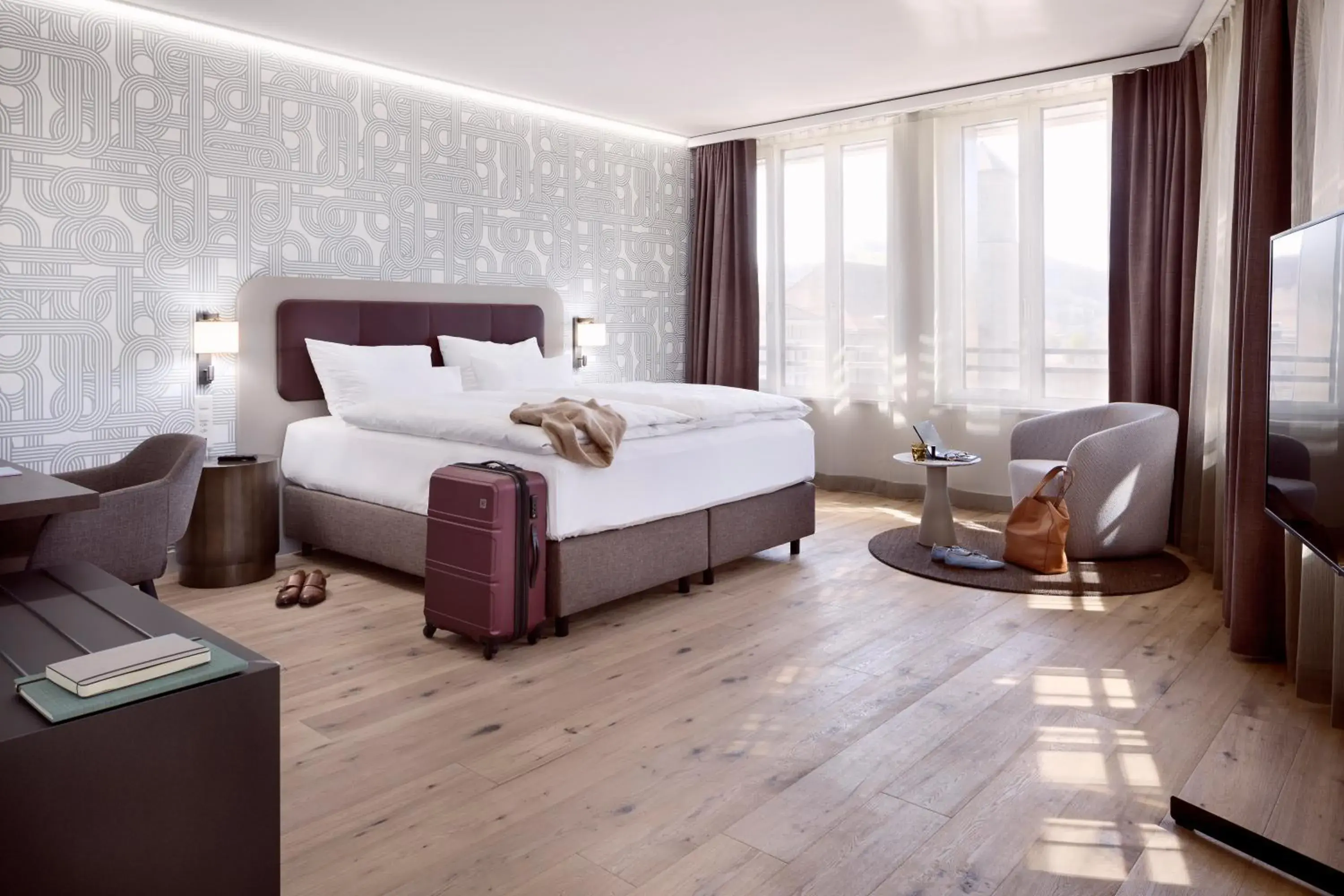 Bedroom, Bed in Hotel Walhalla Bedroom, Bed in Hotel Walhalla