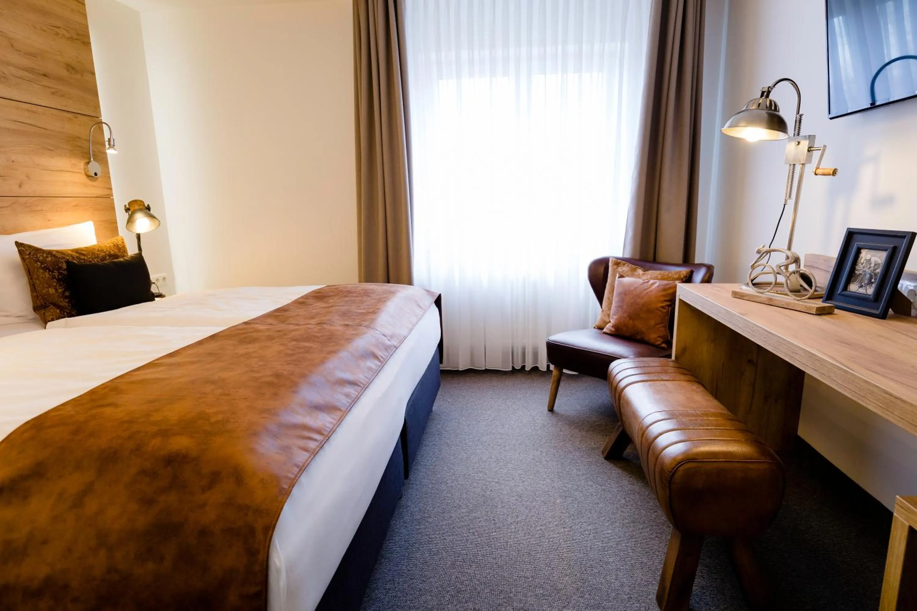Photo of the whole room, Bed in Hotel Restaurant Zwergschlösschen