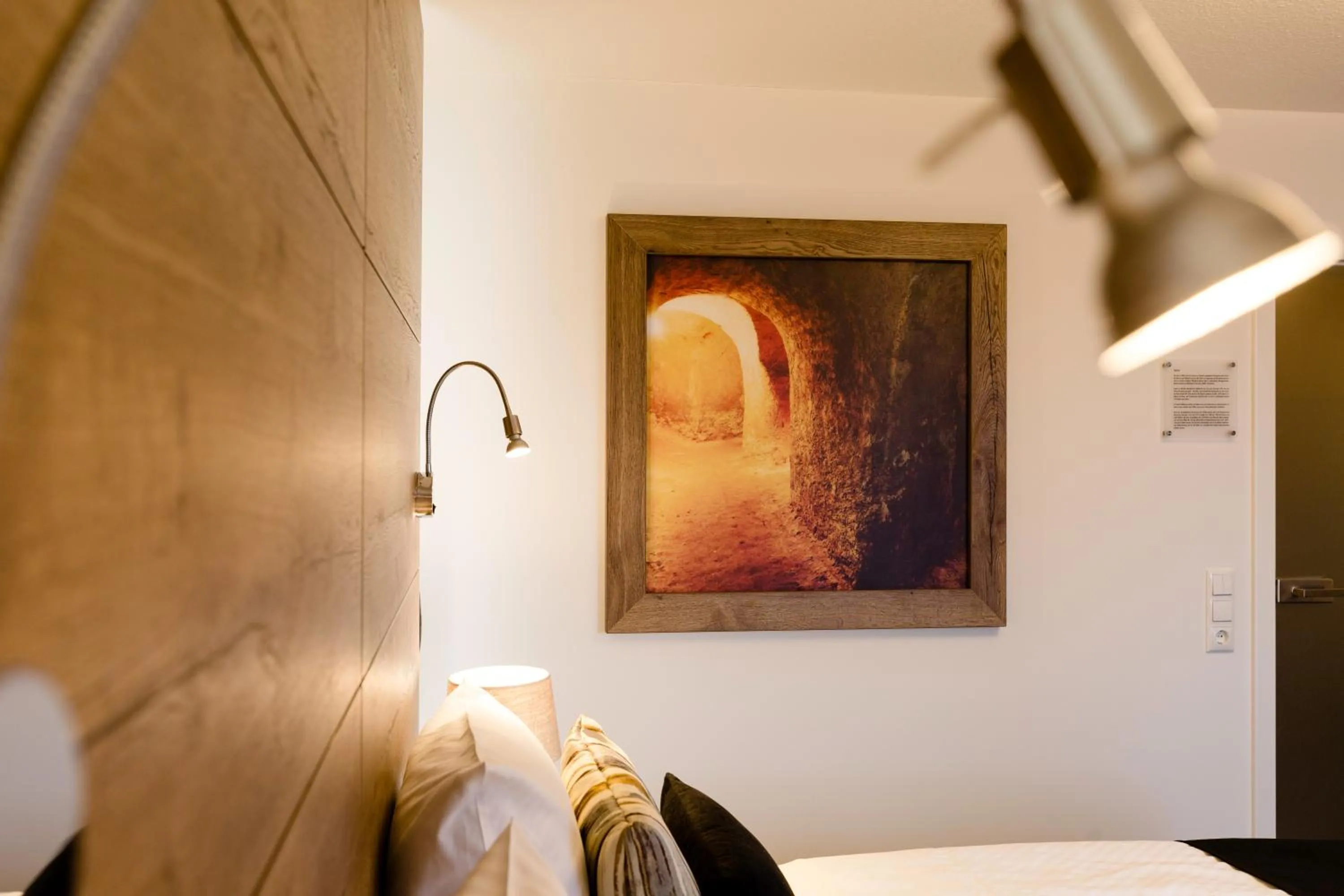 Decorative detail, Bed in Hotel Restaurant Zwergschlösschen