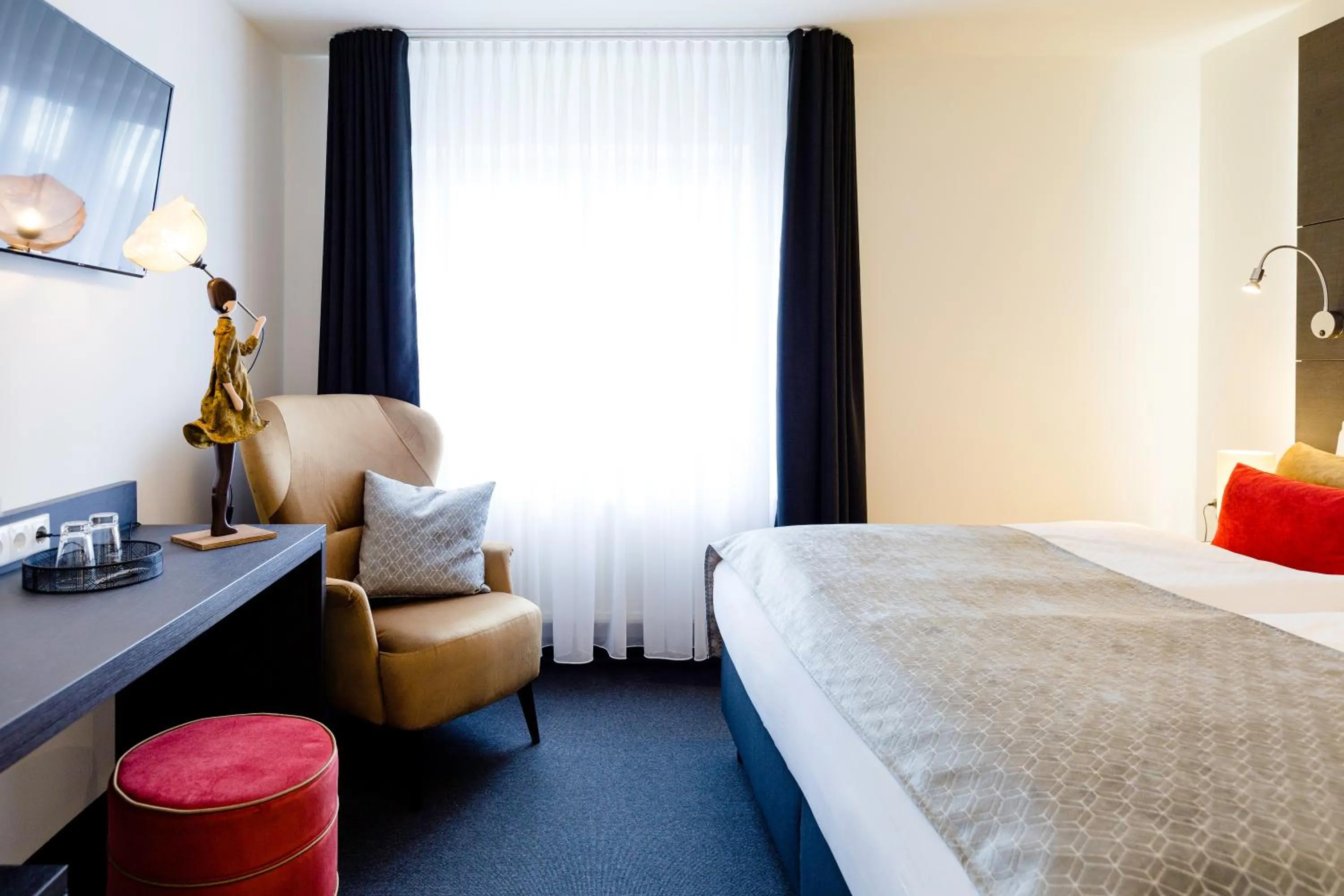 Decorative detail, Bed in Hotel Restaurant Zwergschlösschen