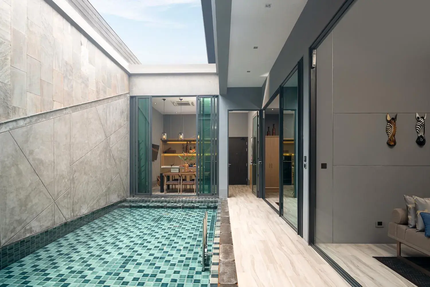 Swimming pool in The Gems Mining Pool Villas Pattaya Swimming pool in The Gems Mining Pool Villas Pattaya