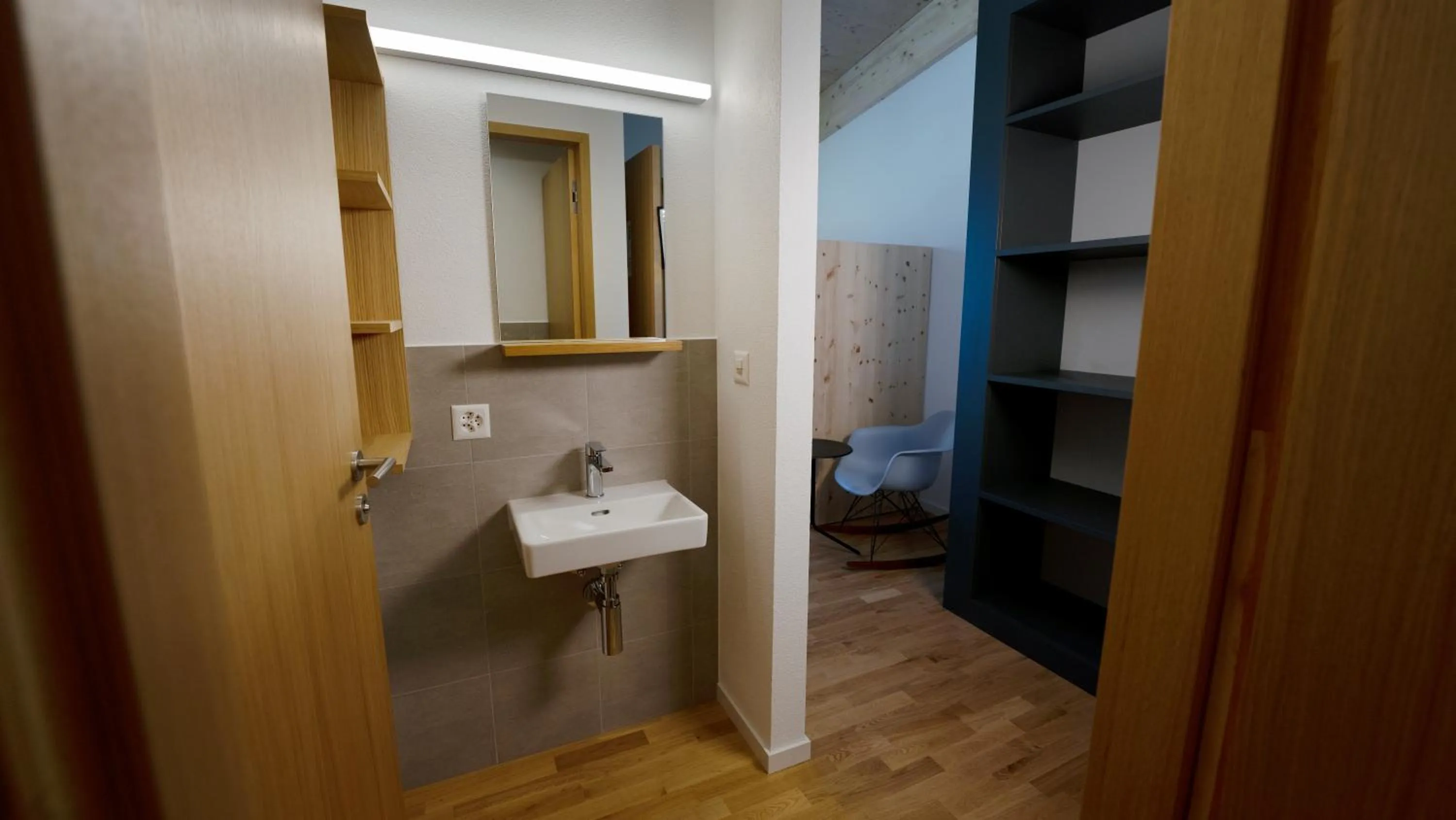 Bathroom in Laax wellnessHostel3000