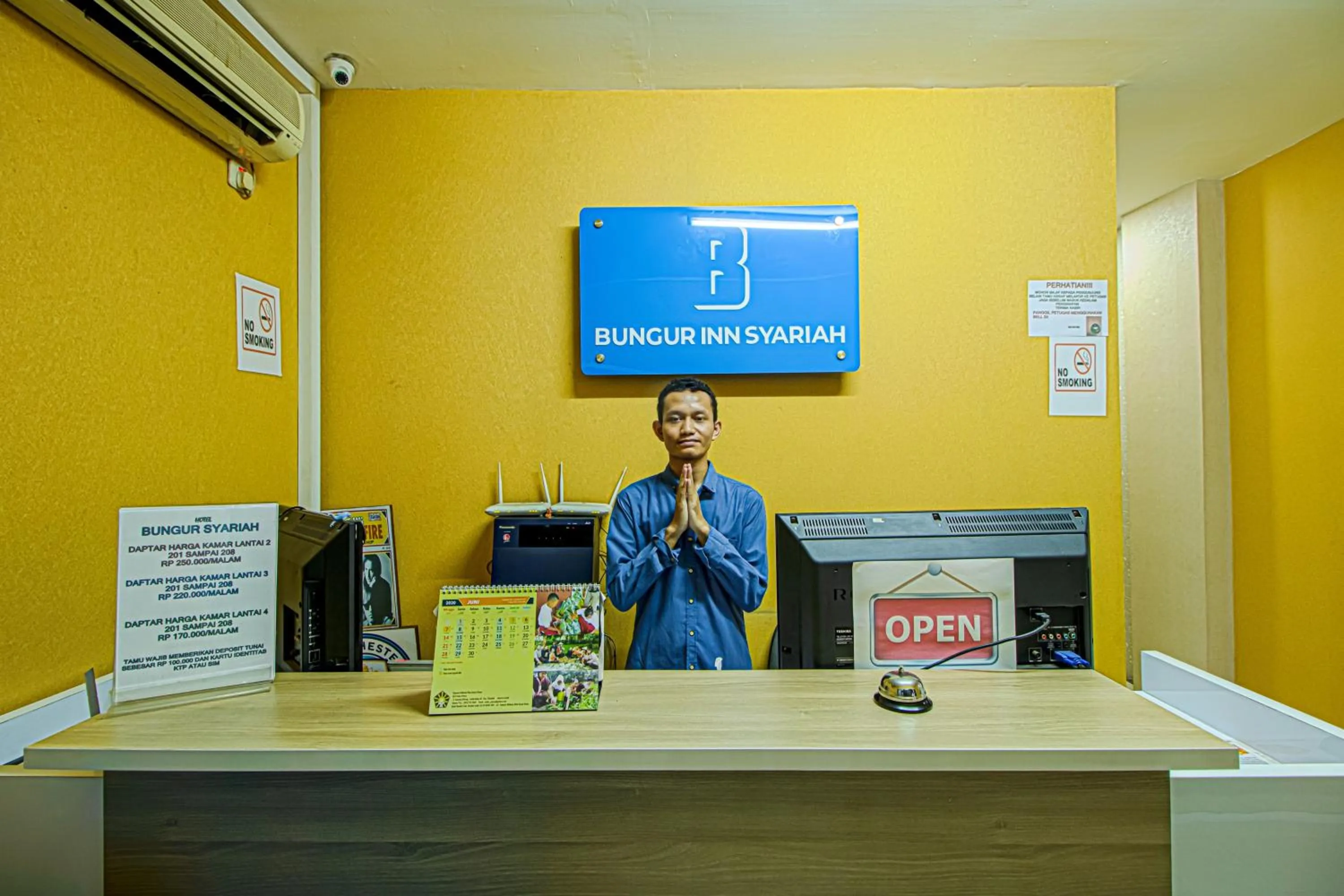 Lobby or reception in Bungur Inn Syariah