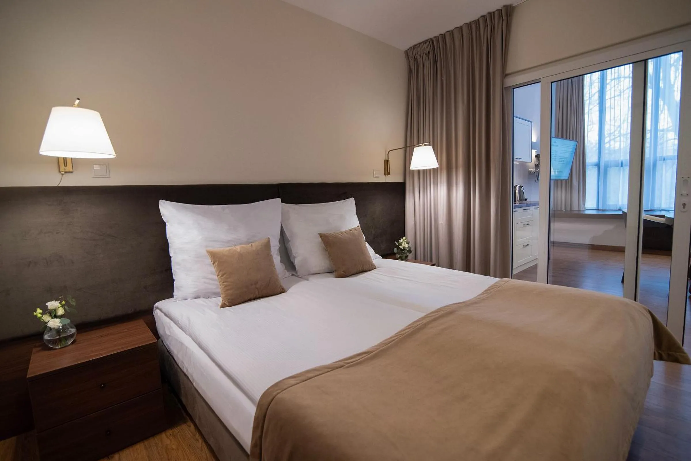 Bed in W Sercu Krakowa Aparthotel