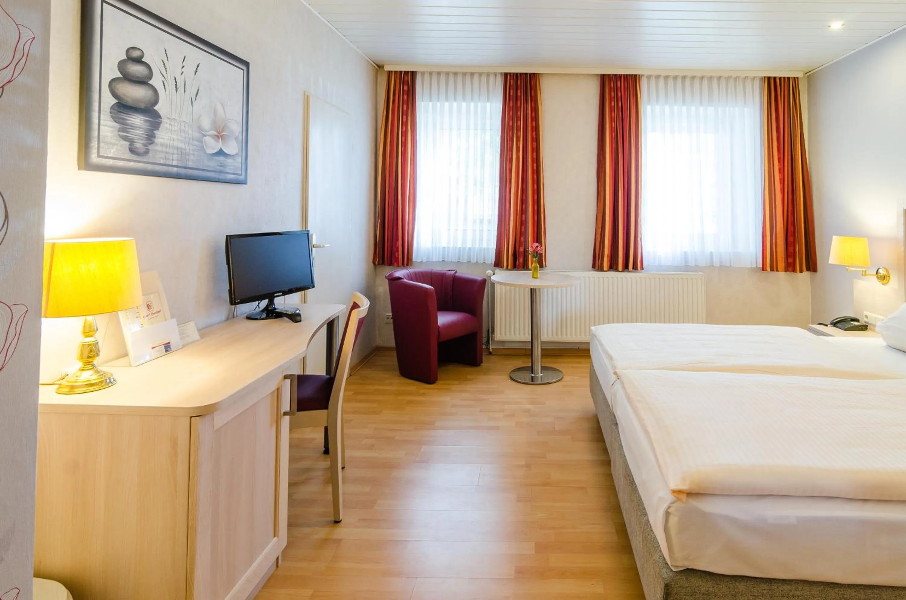 Decorative detail, Bed in Hotel Harsshof