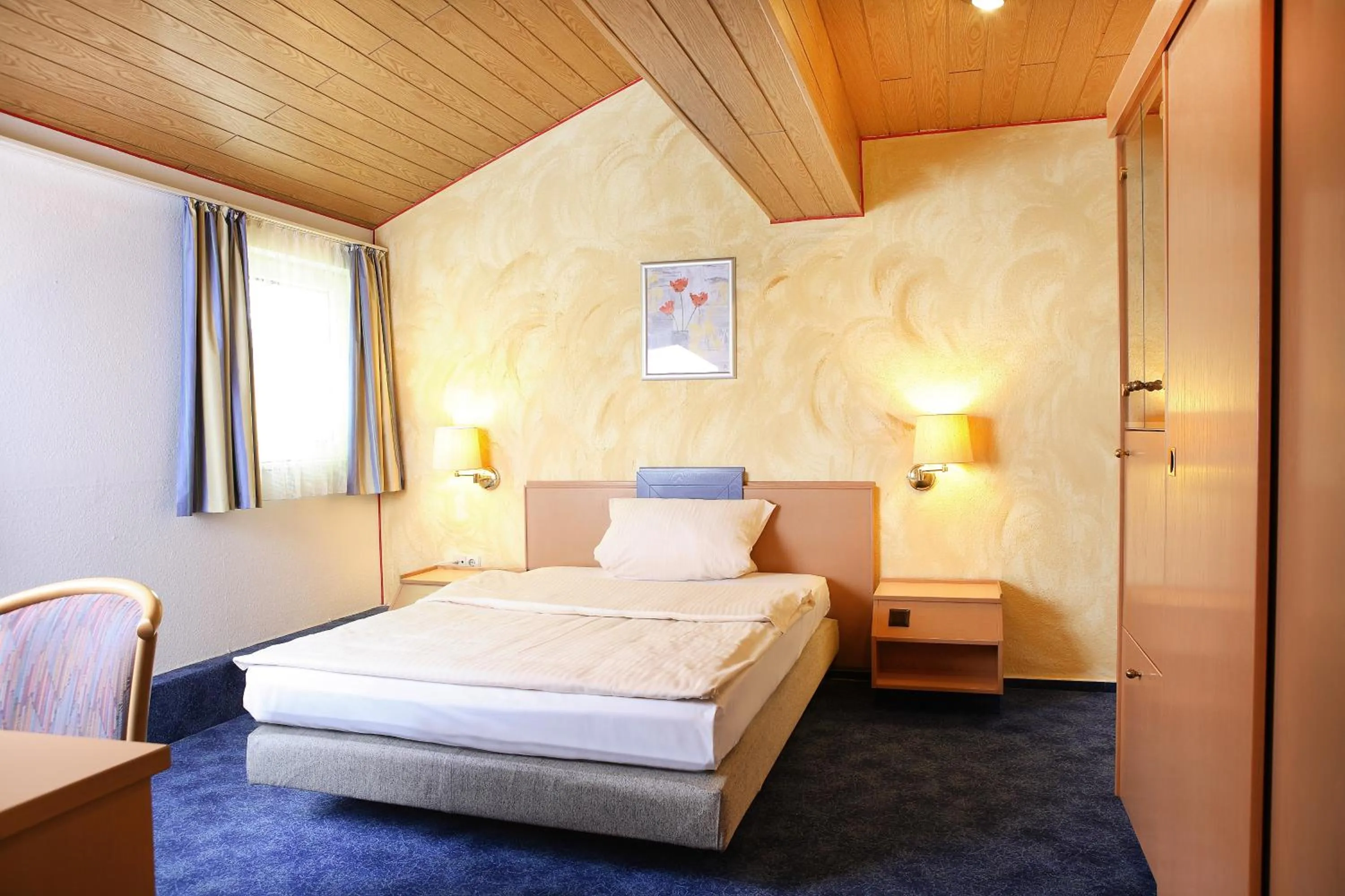 Bed in Hotel Harsshof