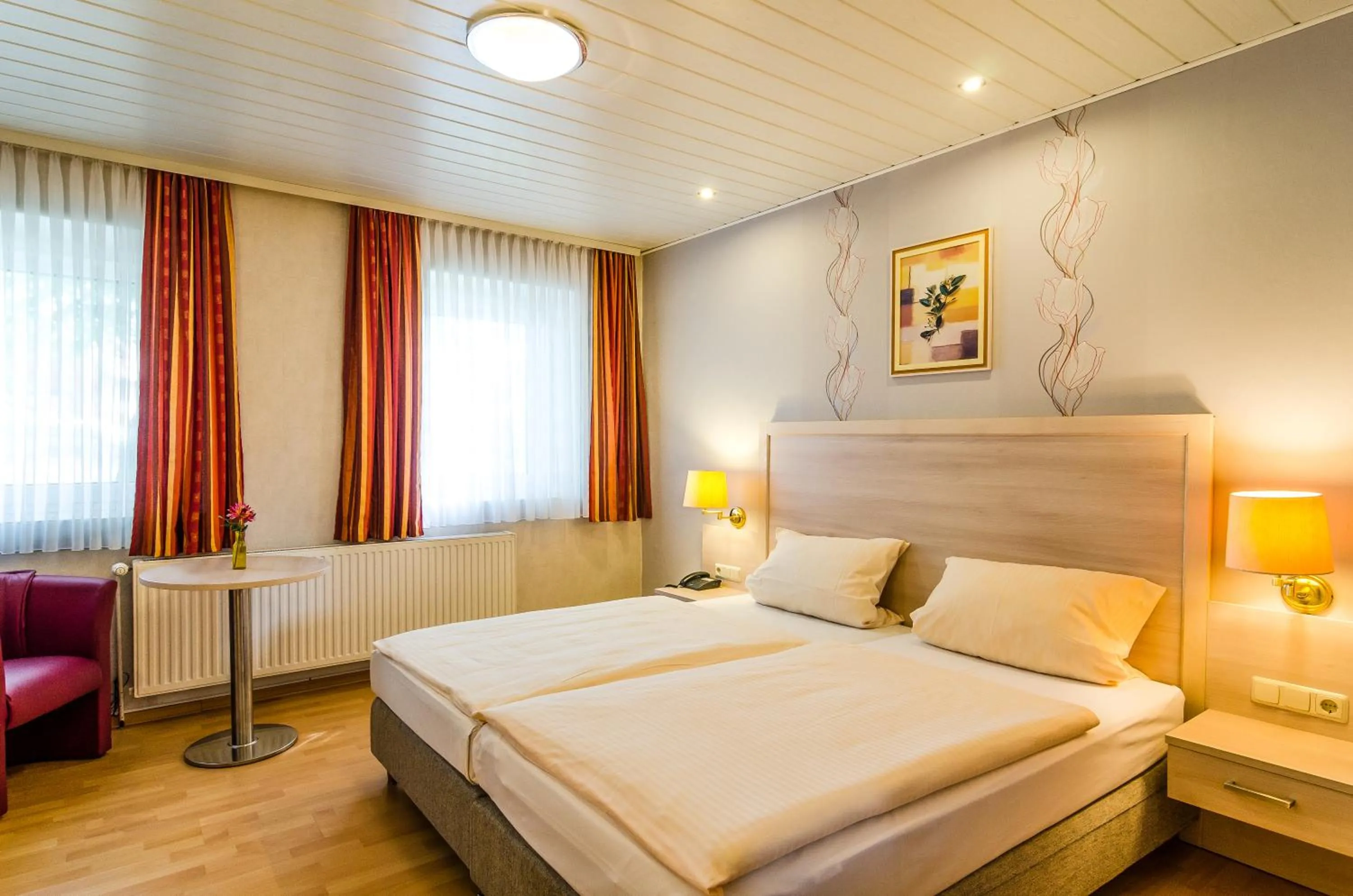 Bed in Hotel Harsshof