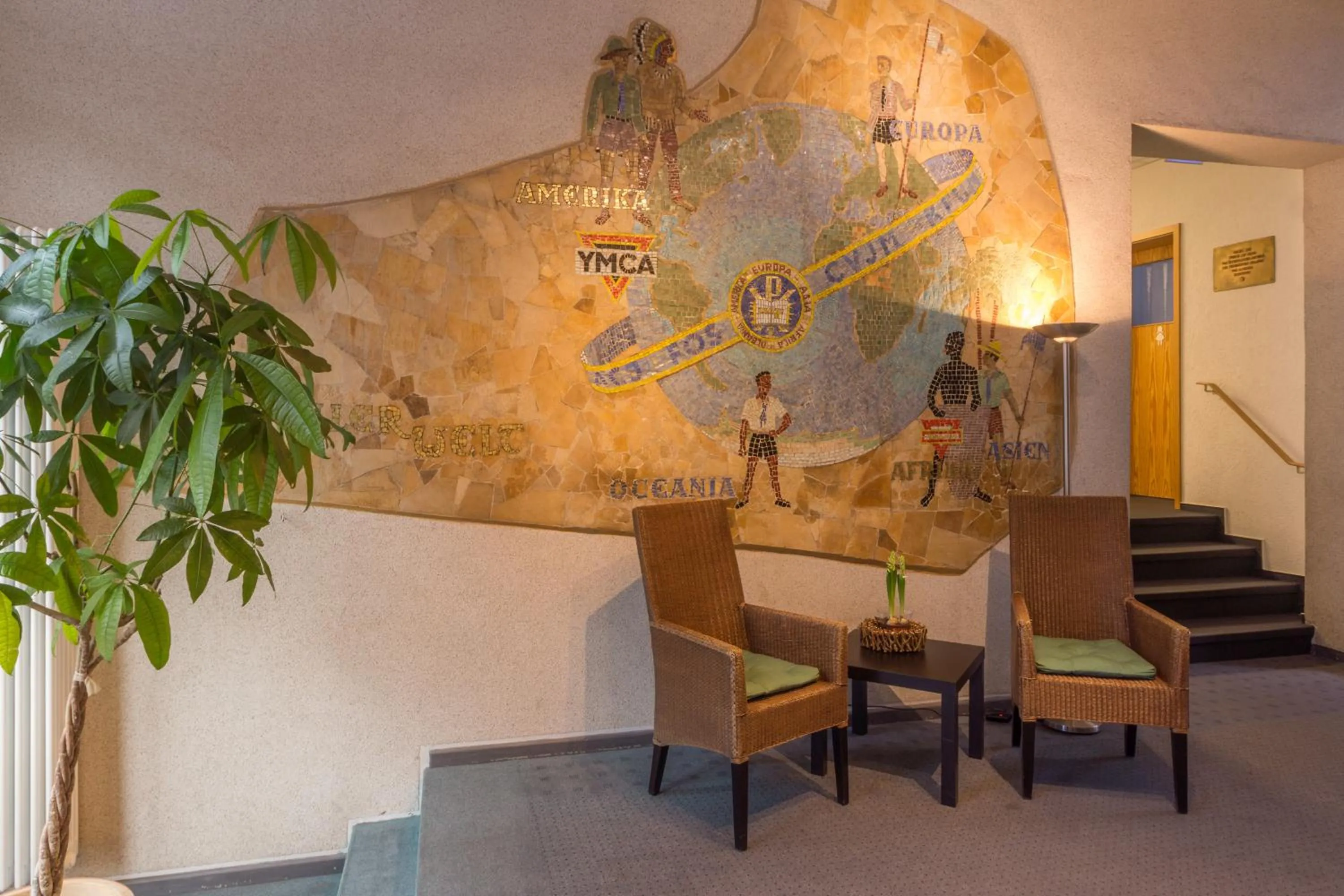 Lobby or reception in CVJM Hotel am Wollmarkt