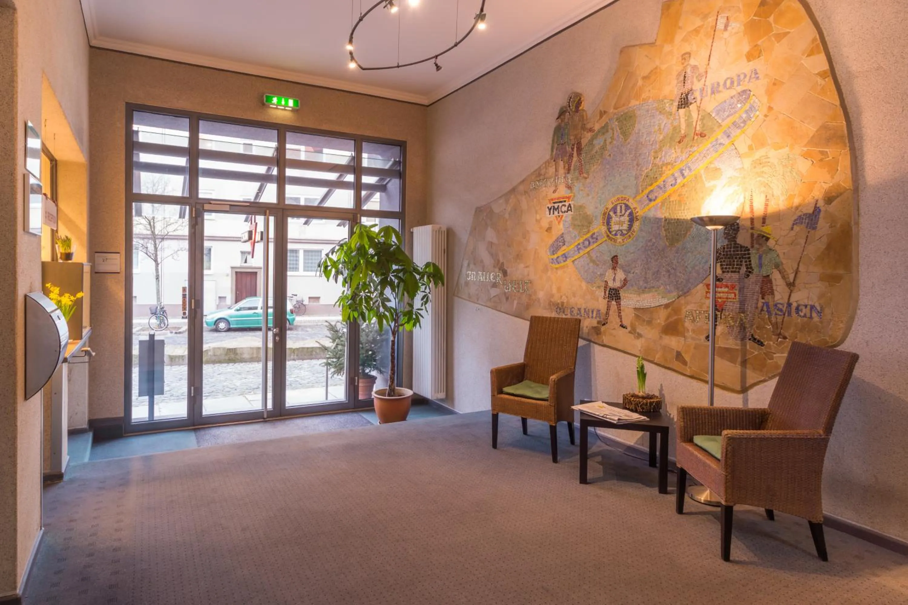 Lobby or reception in CVJM Hotel am Wollmarkt