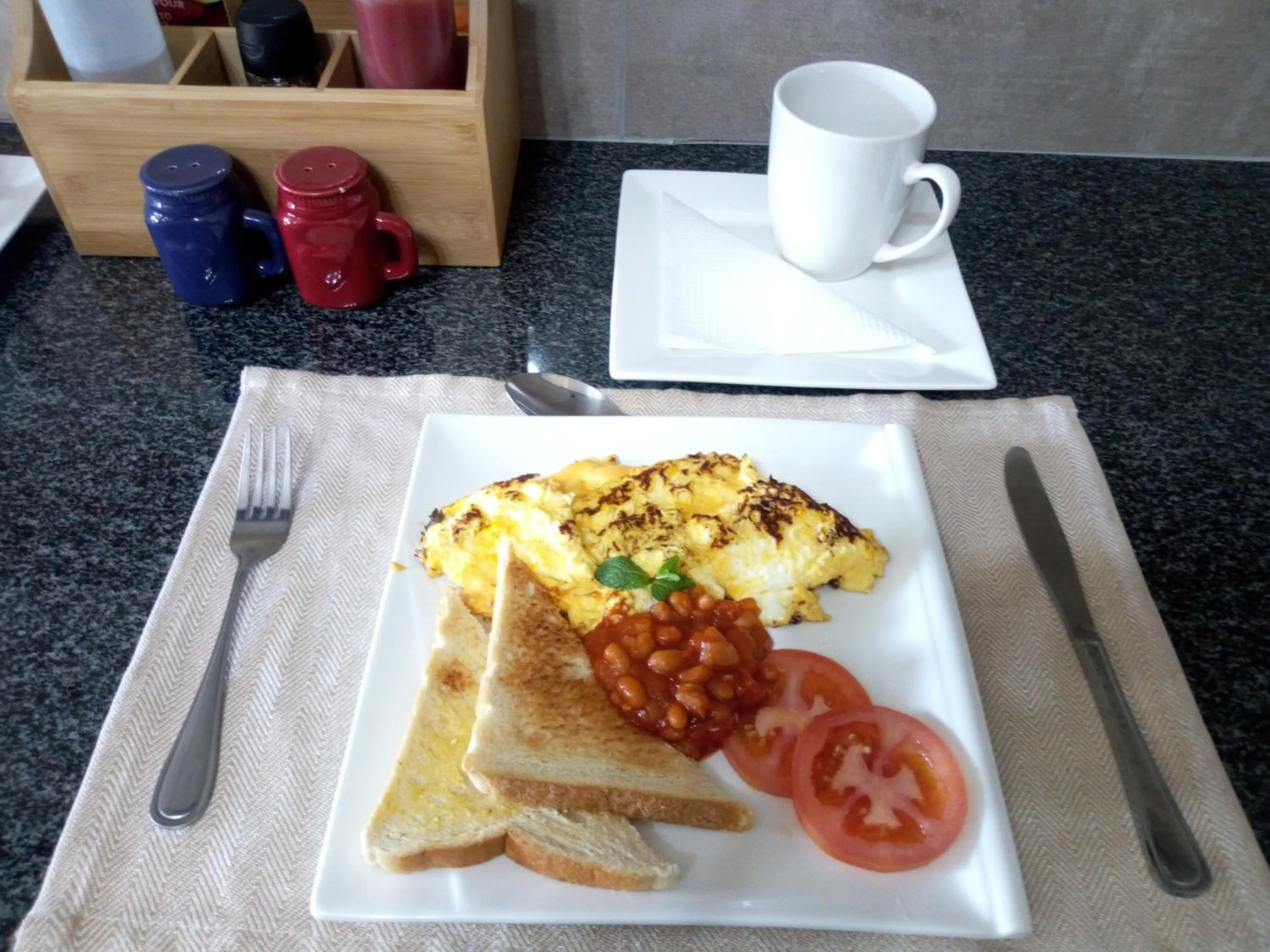 Breakfast in The Royal Prime Guest Lodge