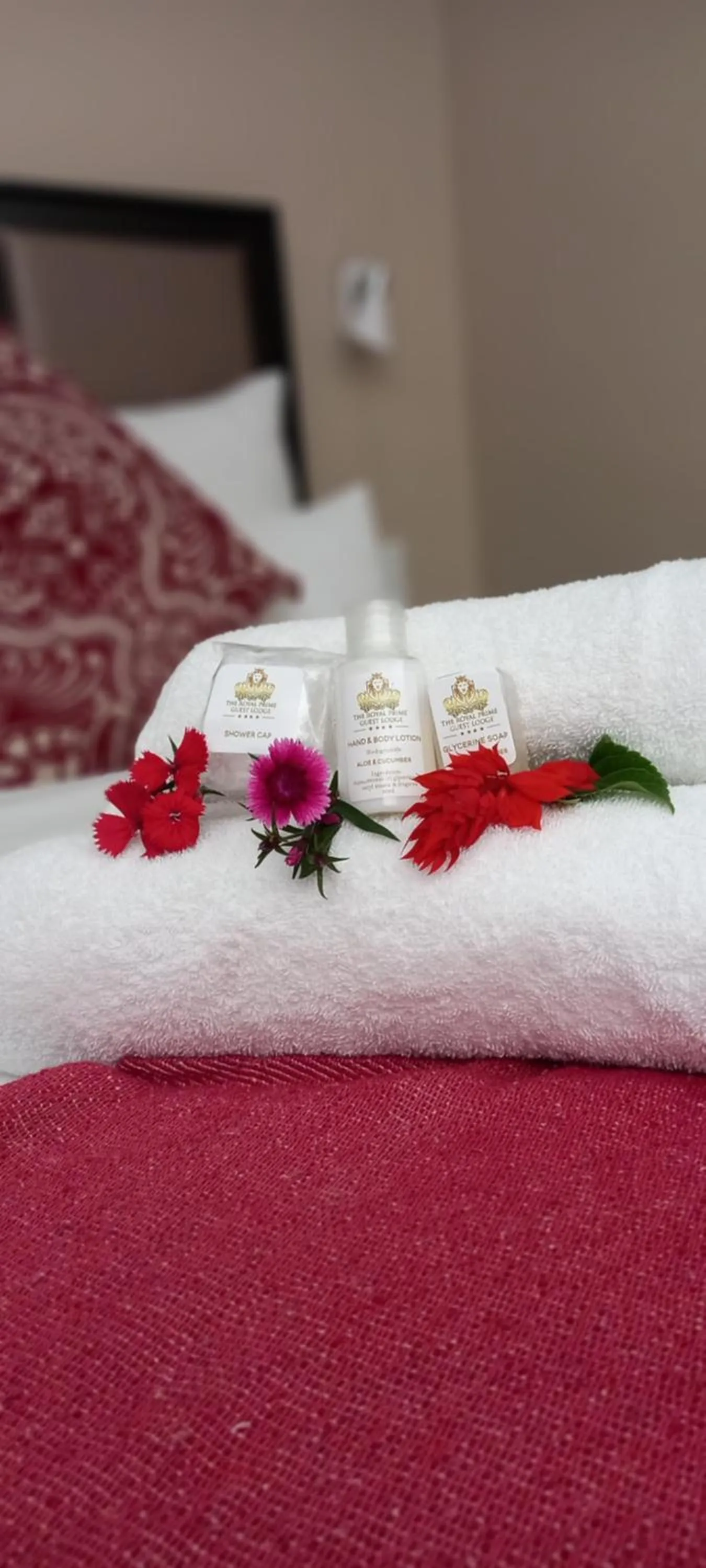 Bed in The Royal Prime Guest Lodge