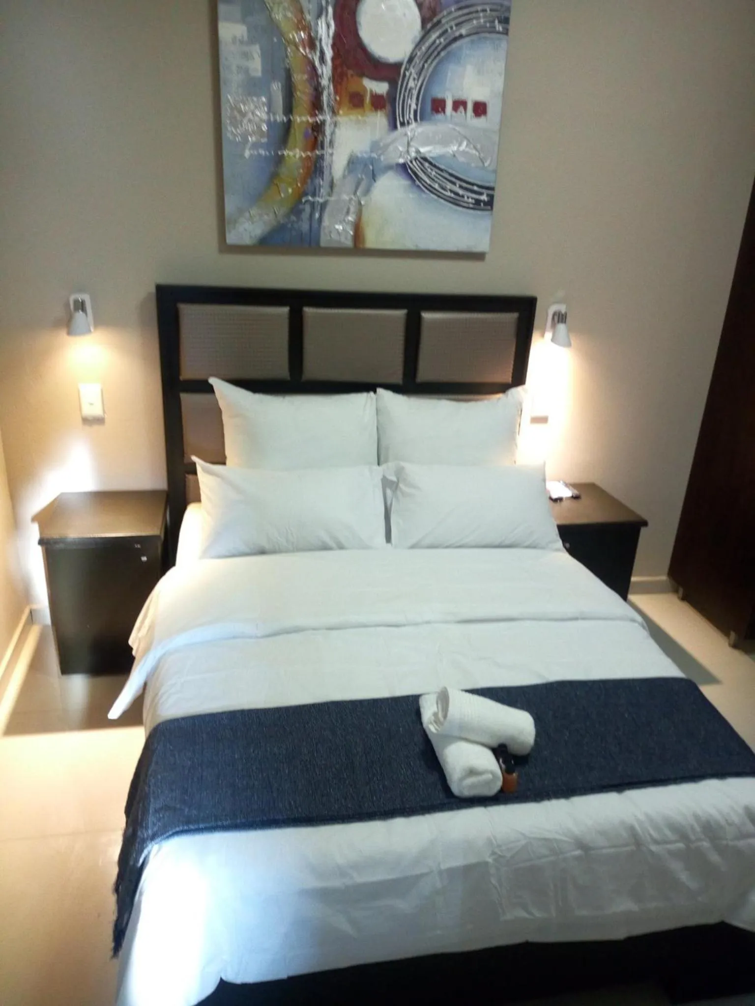 Bed in The Royal Prime Guest Lodge