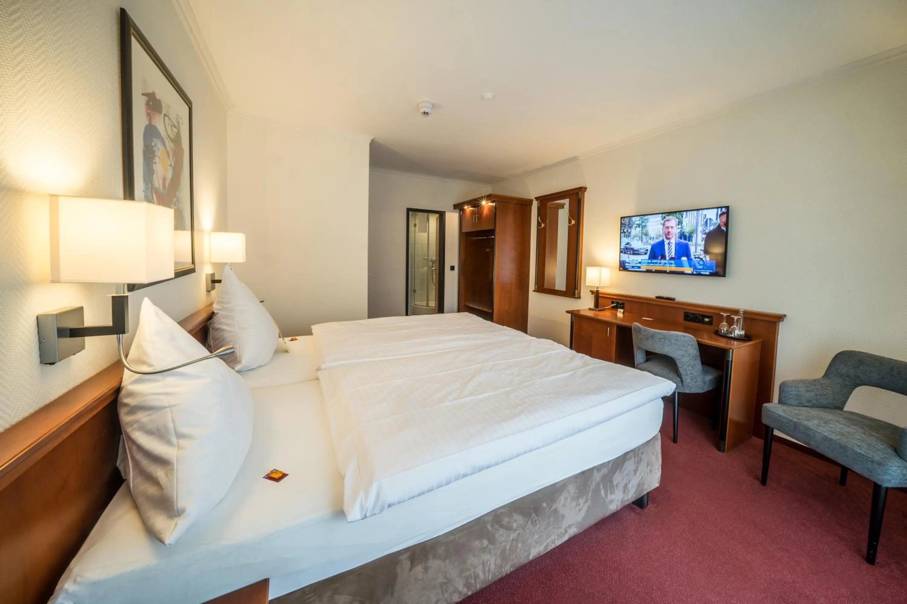 Bed in Hotel Meyerink