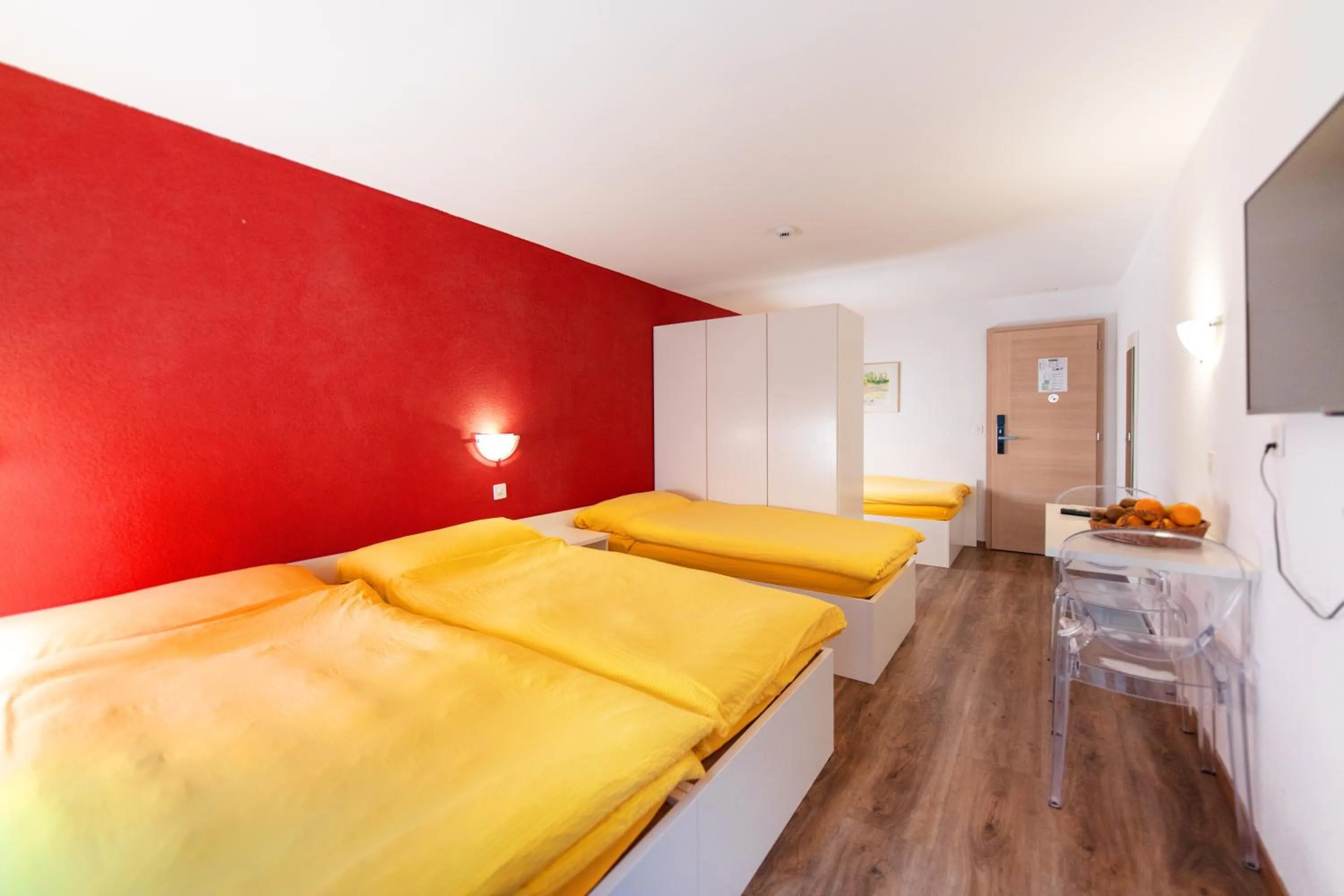 Bed in Hotel Mountime