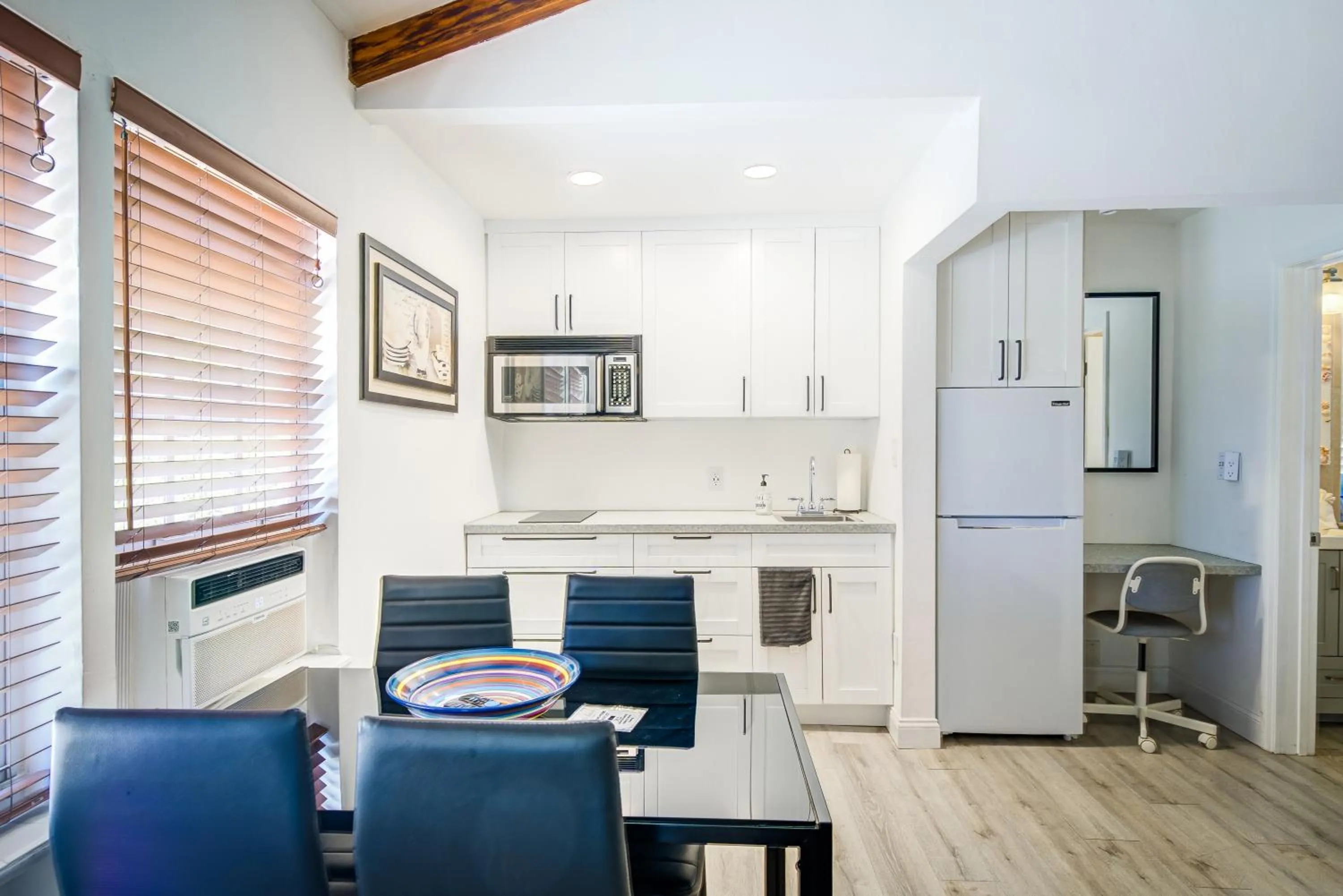 Dining area in Little Paris by the ocean self check in