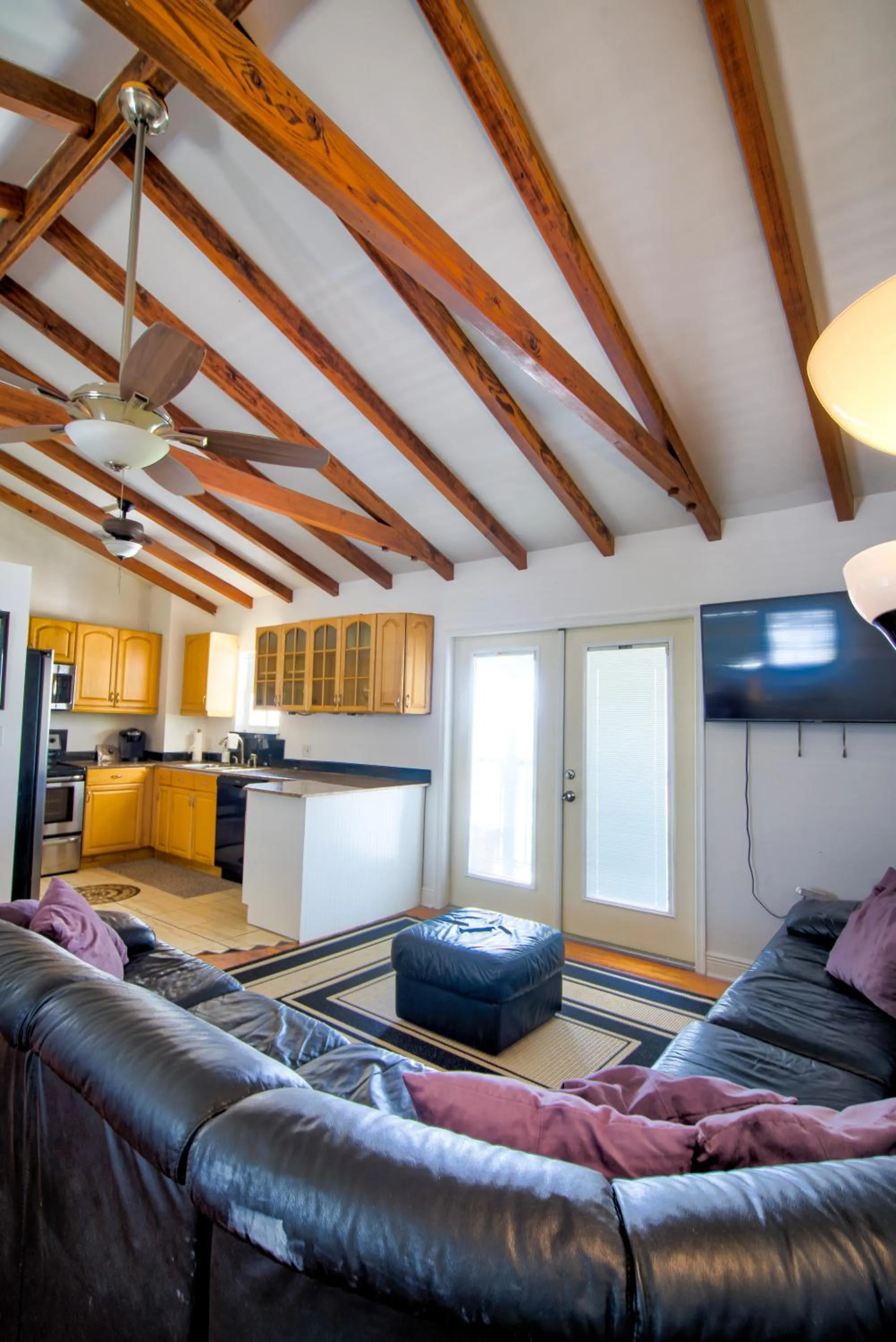 Photo of the whole room in Little Paris by the ocean self check in