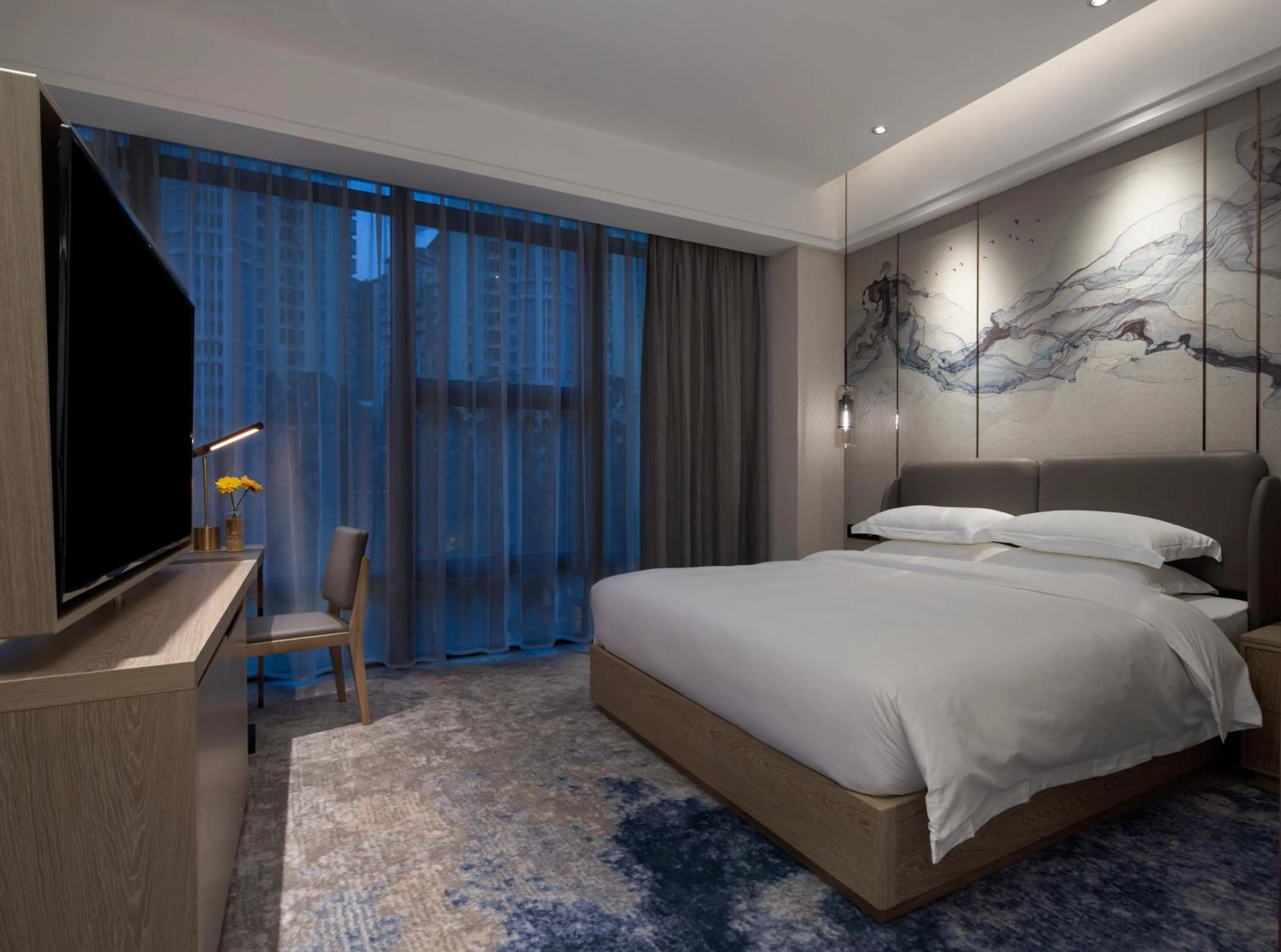 TV and multimedia, Bed in Paco Hotel Jinfeng Metro Guangzhou