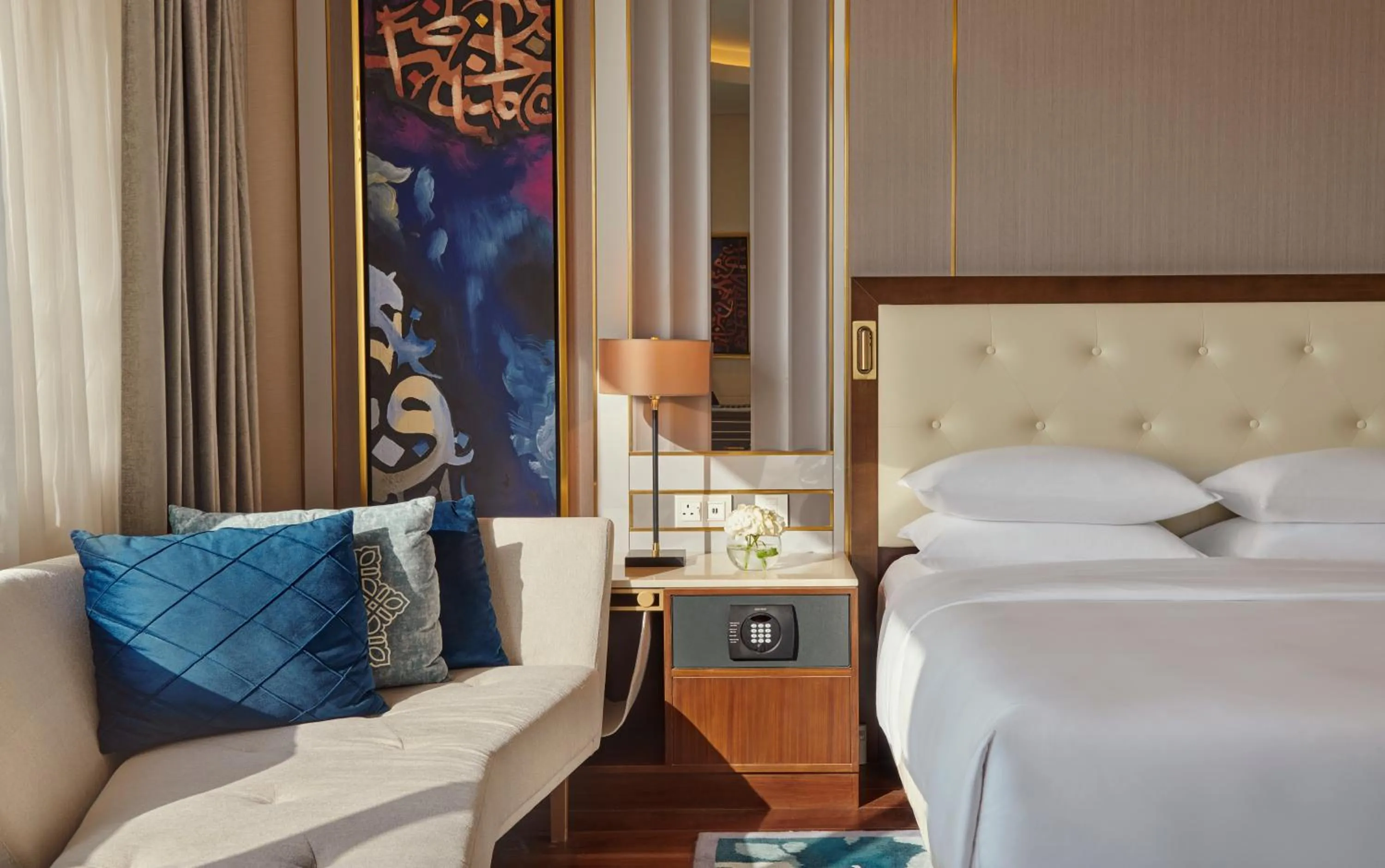 Bed in Grand Hyatt Al Khobar Hotel and Residences