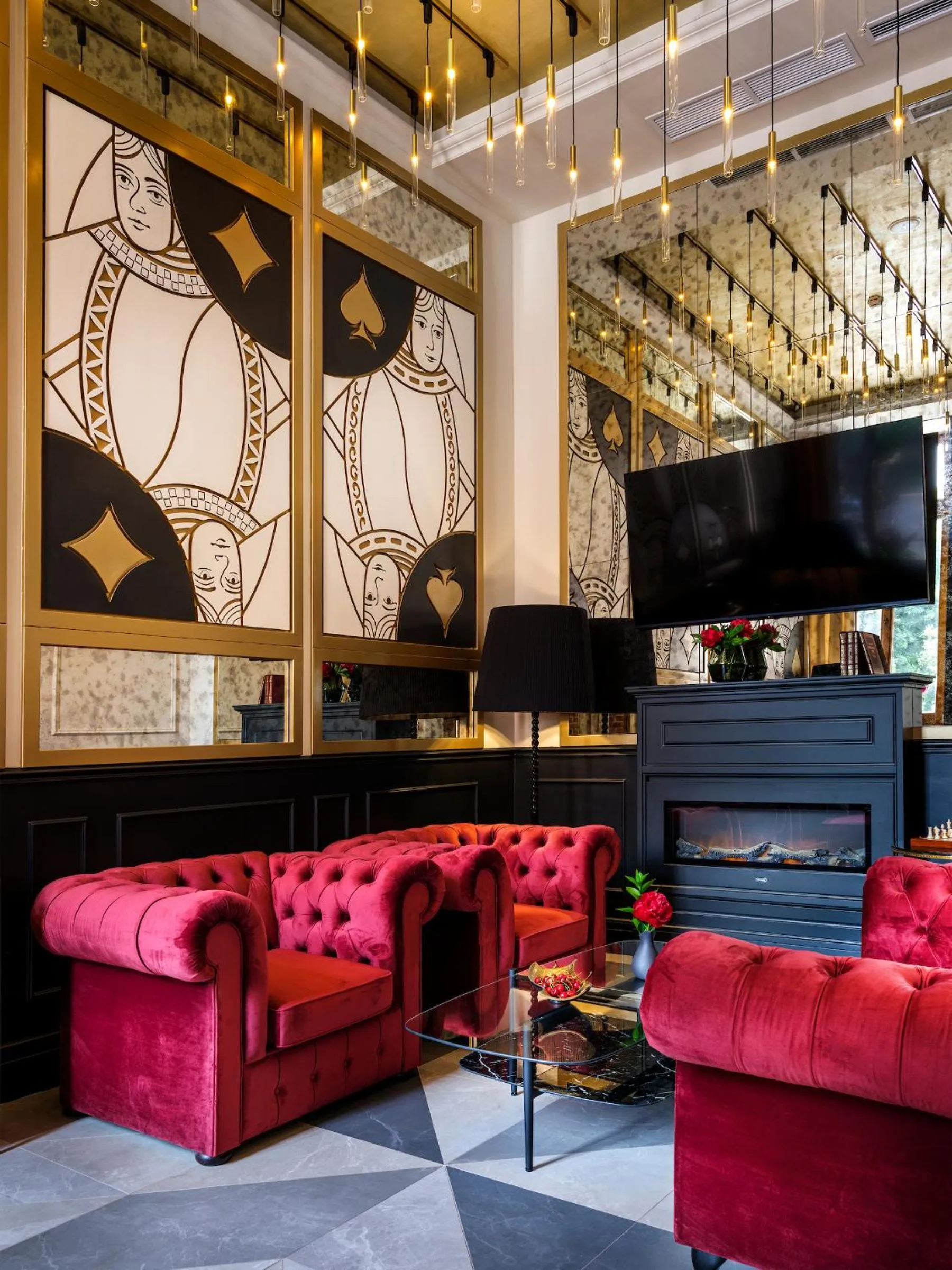 Lobby or reception in Hotel Golden Queen