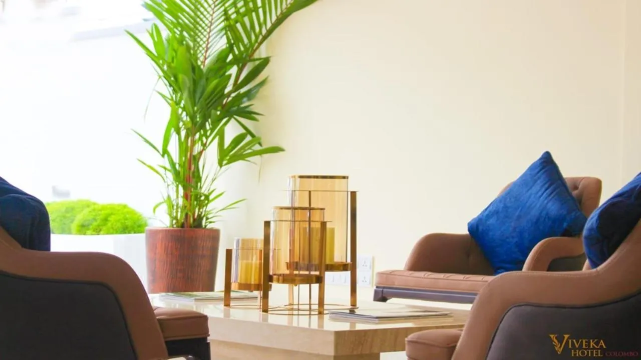 Lobby or reception in Viveka Hotel Colombo
