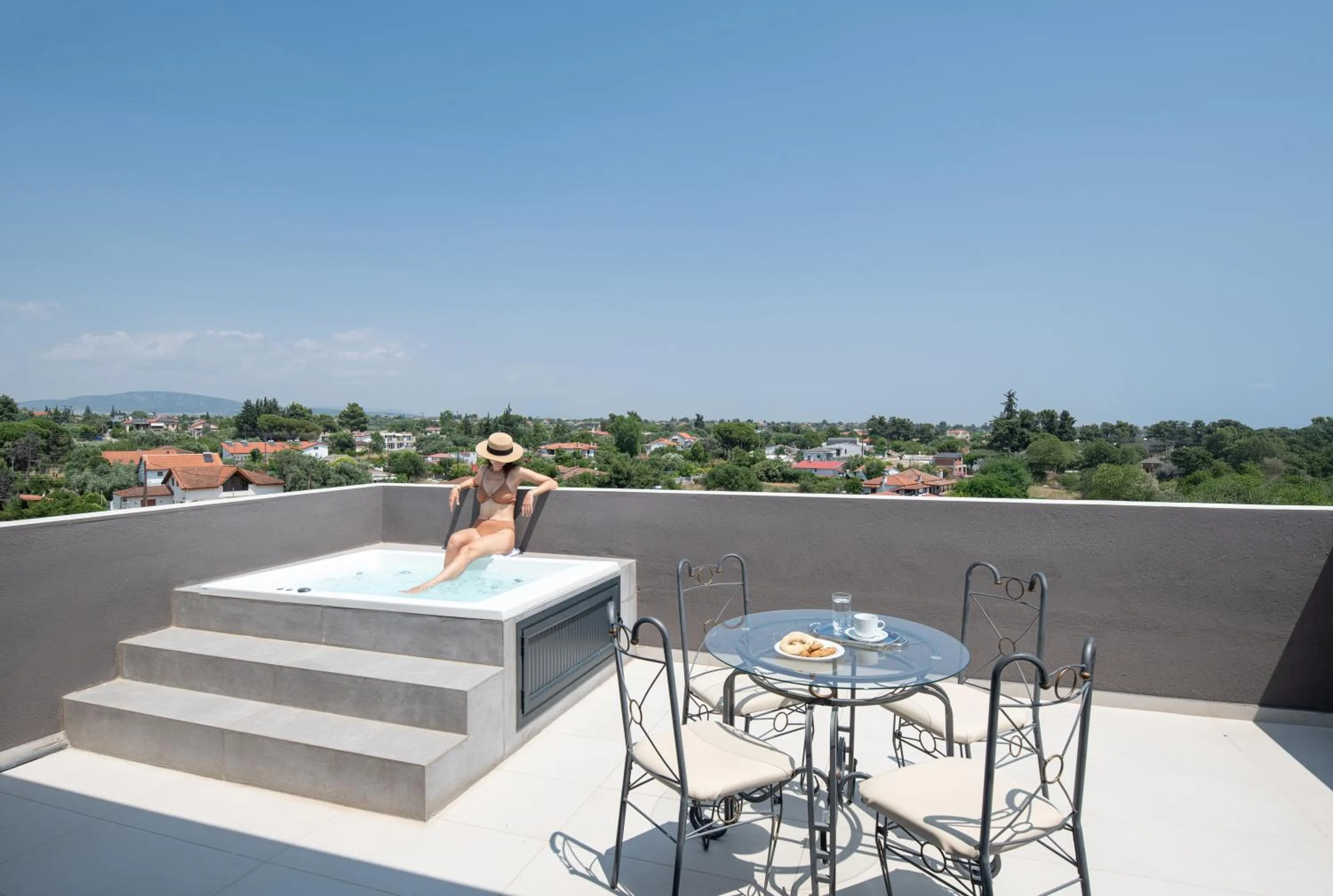 Balcony/Terrace in Light Blue Hotel