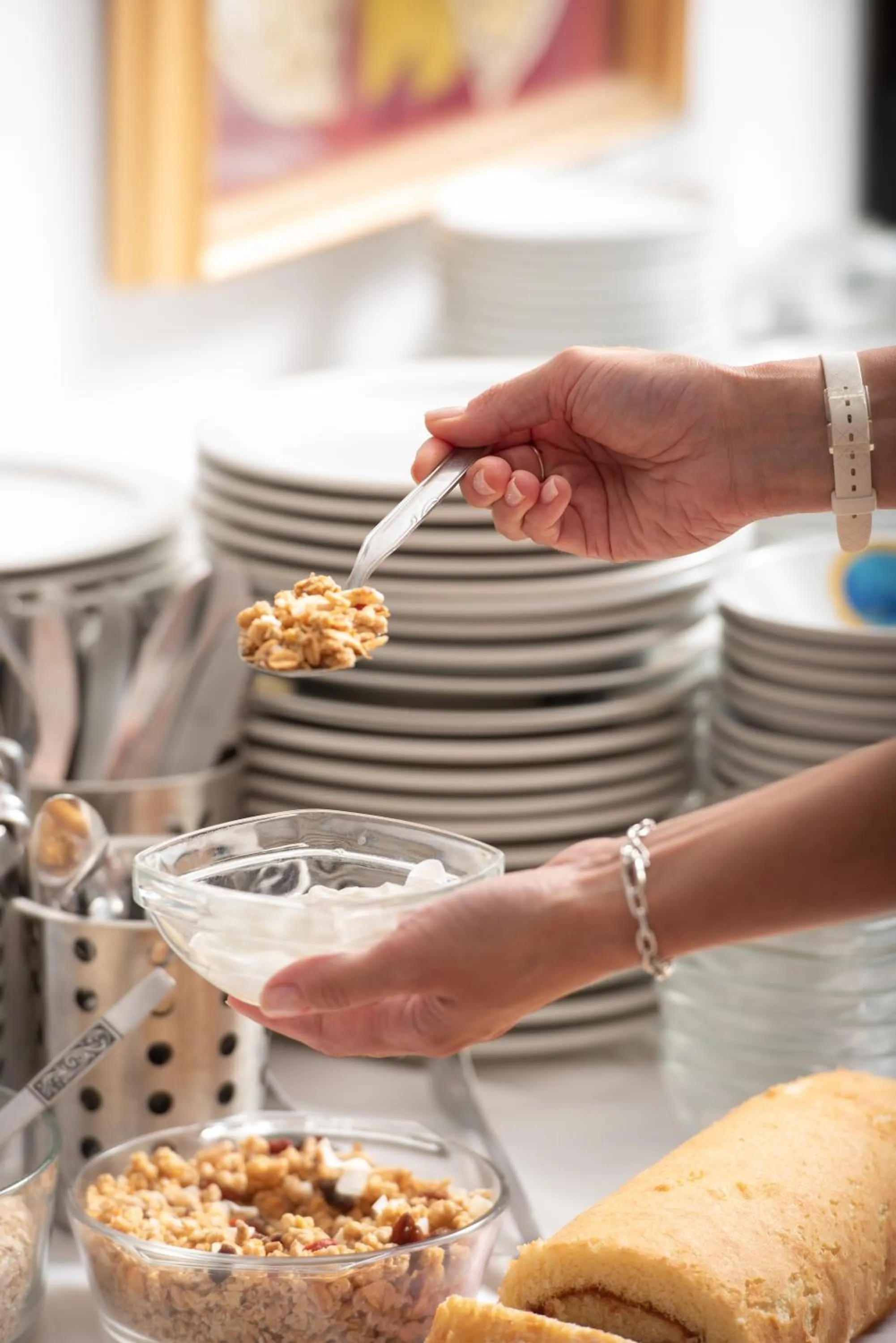 Breakfast in Light Blue Hotel