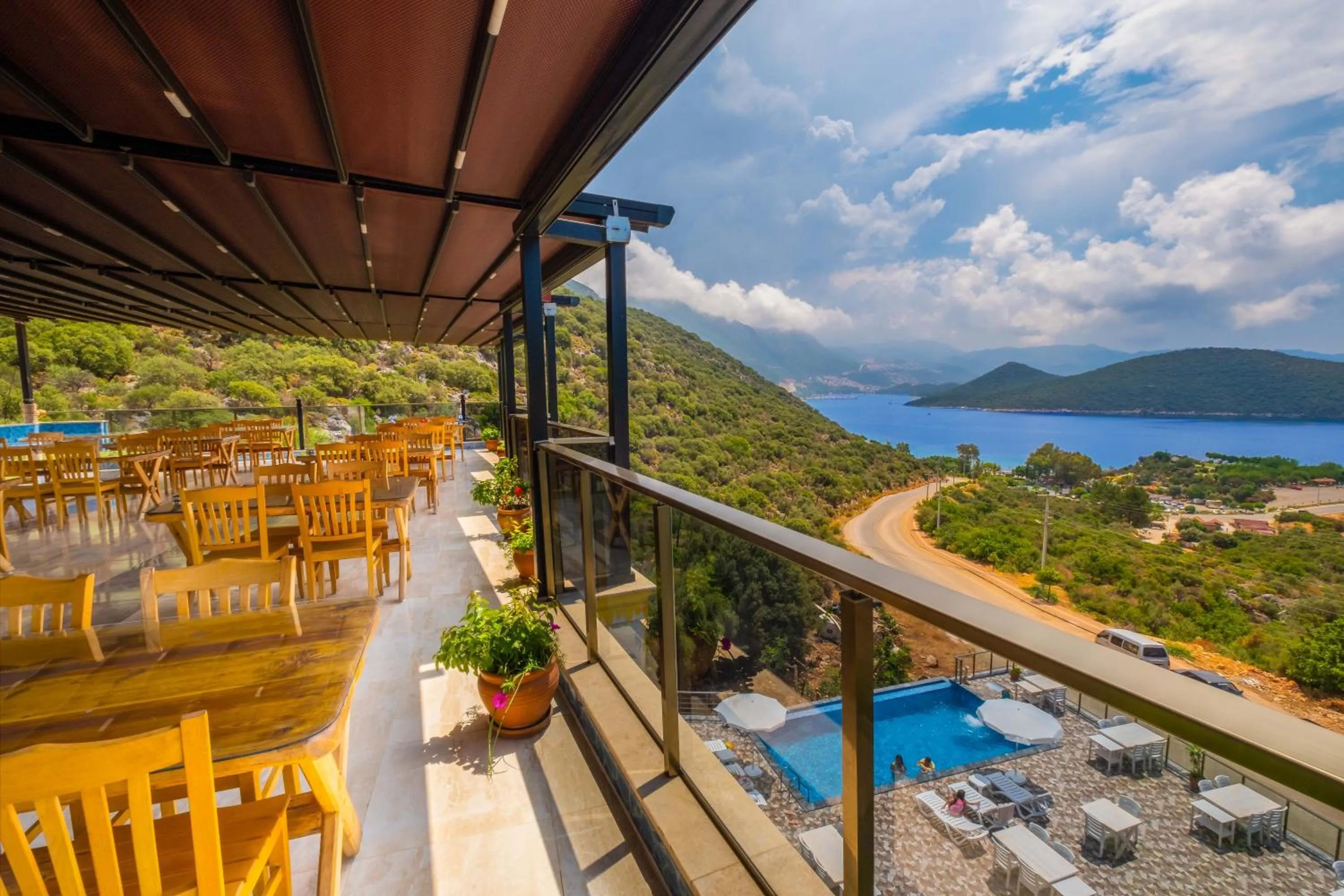 Balcony/Terrace in Kaş Sun Glare Hotel