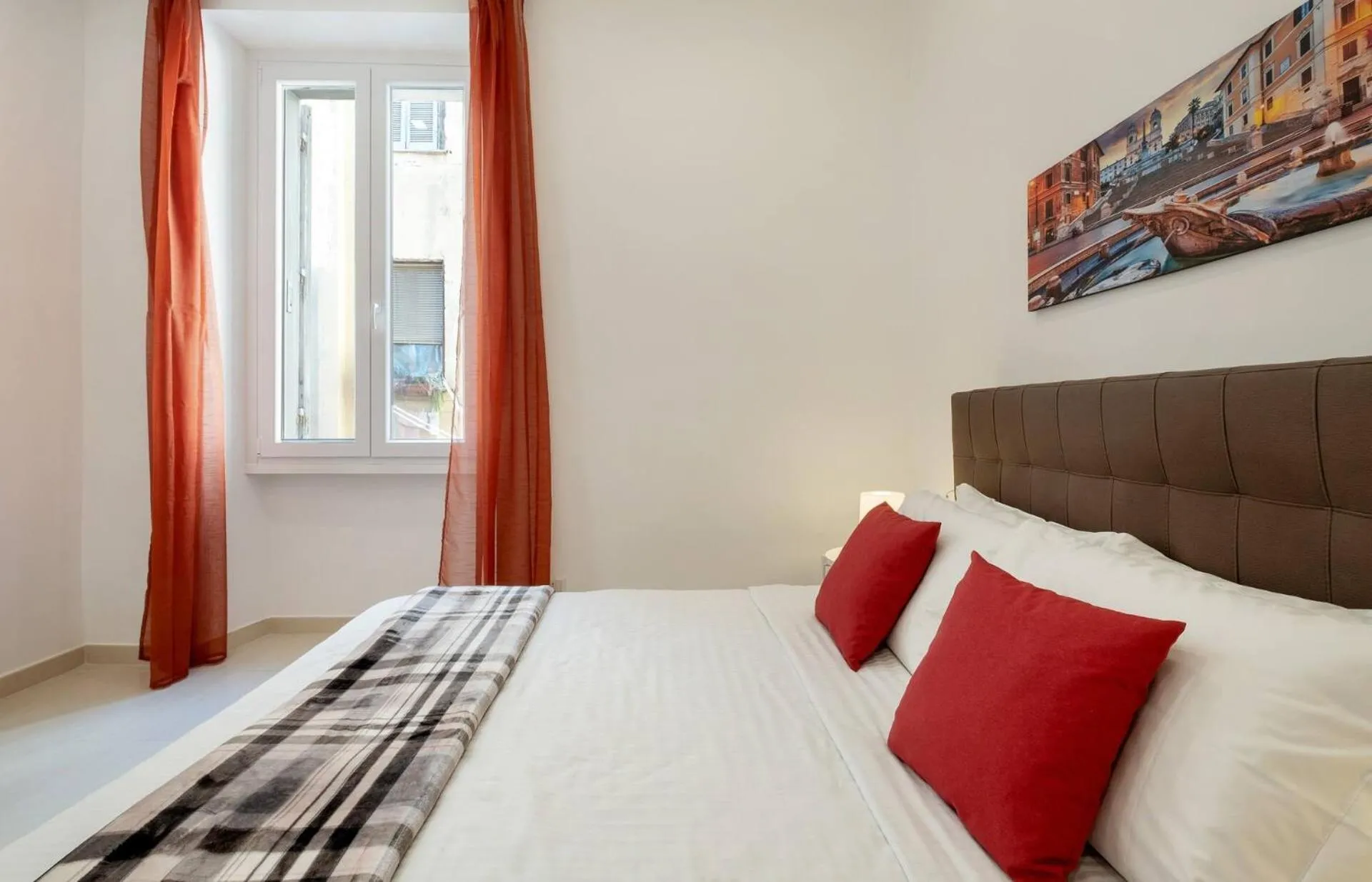 Bedroom, Bed in iFlat Lovely and Bright 2 bed flat near Termini